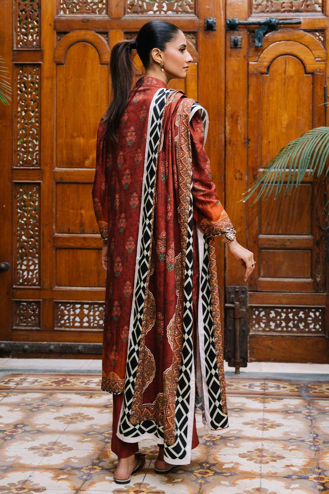 Zellbury | Unstitched 3 Piece Viscose | Shirt Shalwar Dupatta - 0208 - by - Libasekhas UK - Registered Vendor of : Zellbury Women - 100% Original Designer Dresss