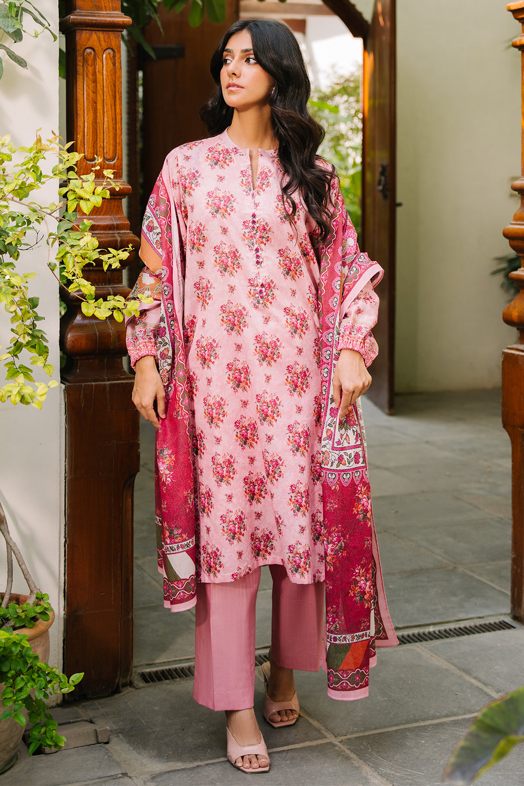 Zellbury | Unstitched 3 Piece Khaddar | Shirt Shalwar Dupatta - 0212 - by - Libasekhas UK - Registered Vendor of : Zellbury Women - 100% Original Designer Dresss