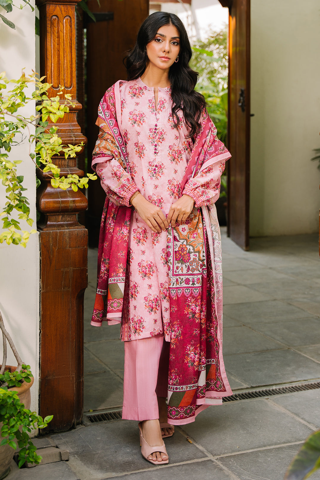 Zellbury | Unstitched 3 Piece Khaddar | Shirt Shalwar Dupatta - 0212 - by - Libasekhas UK - Registered Vendor of : Zellbury Women - 100% Original Designer Dresss