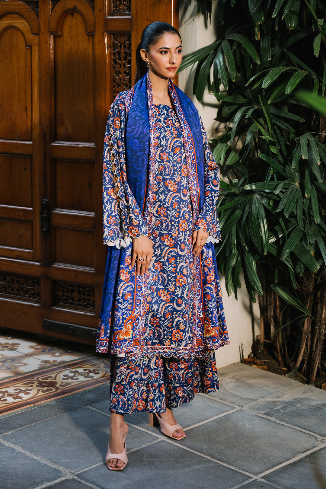 Zellbury | Unstitched 3 Piece Viscose | Shirt Shalwar Dupatta - 0215 - by - Libasekhas UK - Registered Vendor of : Zellbury Women - 100% Original Designer Dresss