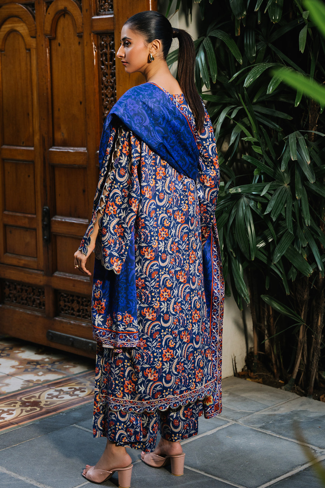 Zellbury | Unstitched 3 Piece Viscose | Shirt Shalwar Dupatta - 0215 - by - Libasekhas UK - Registered Vendor of : Zellbury Women - 100% Original Designer Dresss