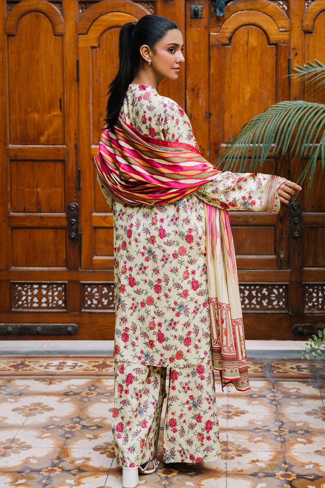 Zellbury | Unstitched 3 Piece Viscose | Shirt Shalwar Dupatta - 0216 - by - Libasekhas UK - Registered Vendor of : Zellbury Women - 100% Original Designer Dresss