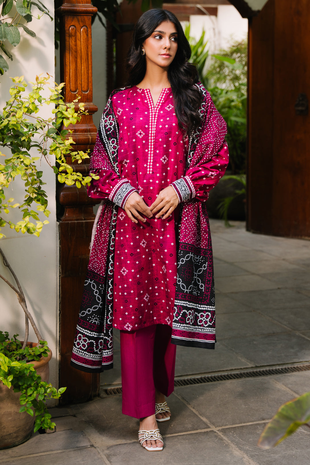 Zellbury | Unstitched 3 Piece Khaddar | Shirt Shalwar Dupatta - 0269 - by - Libasekhas UK - Registered Vendor of : Zellbury Women - 100% Original Designer Dresss