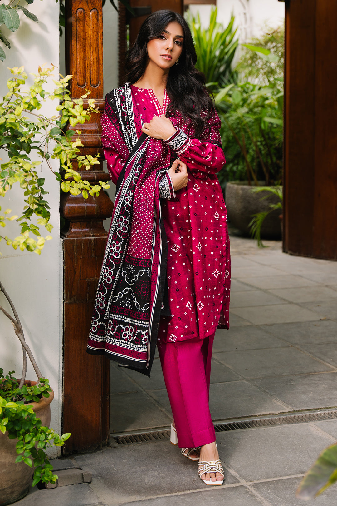 Zellbury | Unstitched 3 Piece Khaddar | Shirt Shalwar Dupatta - 0269 - by - Libasekhas UK - Registered Vendor of : Zellbury Women - 100% Original Designer Dresss