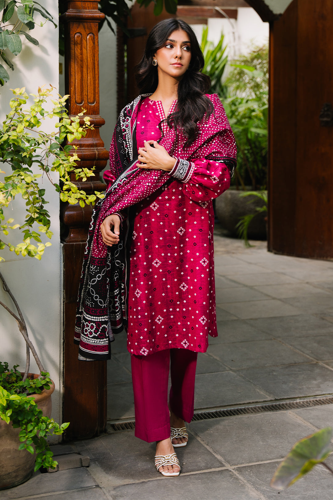 Zellbury | Unstitched 3 Piece Khaddar | Shirt Shalwar Dupatta - 0269 - by - Libasekhas UK - Registered Vendor of : Zellbury Women - 100% Original Designer Dresss