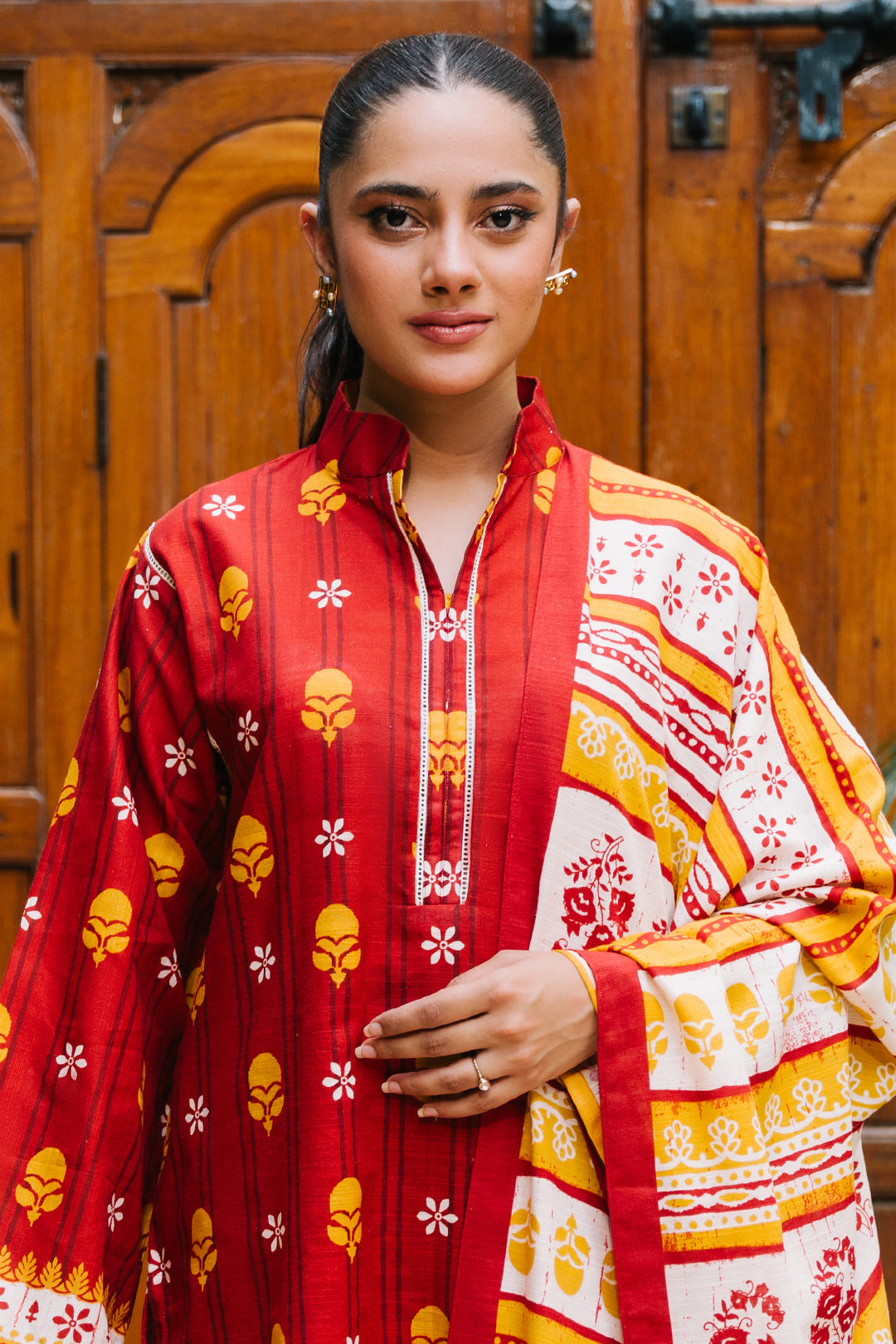 Zellbury | Unstitched 3 Piece Khaddar | Shirt Shalwar Dupatta - 0271 - by - Libasekhas UK - Registered Vendor of : Zellbury Women - 100% Original Designer Dresss