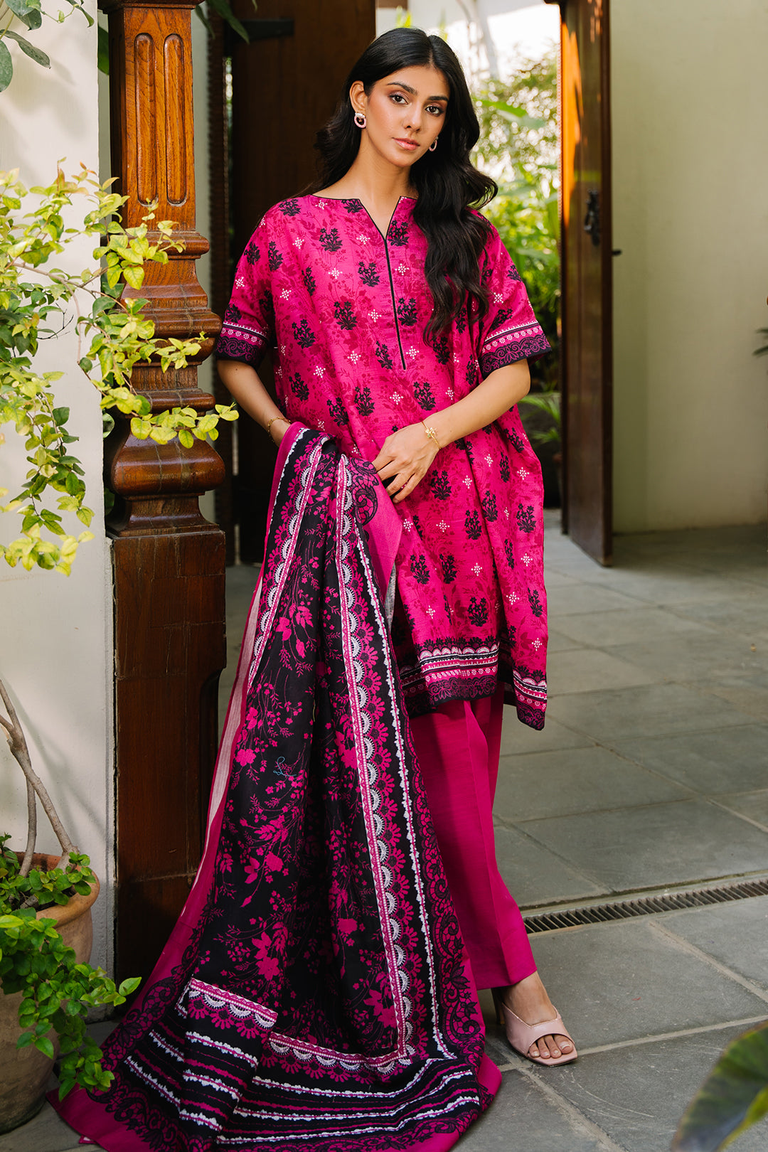 Zellbury | Unstitched 3 Piece Khaddar | Shirt Shalwar Dupatta - 0272 - by - Libasekhas UK - Registered Vendor of : Zellbury Women - 100% Original Designer Dresss