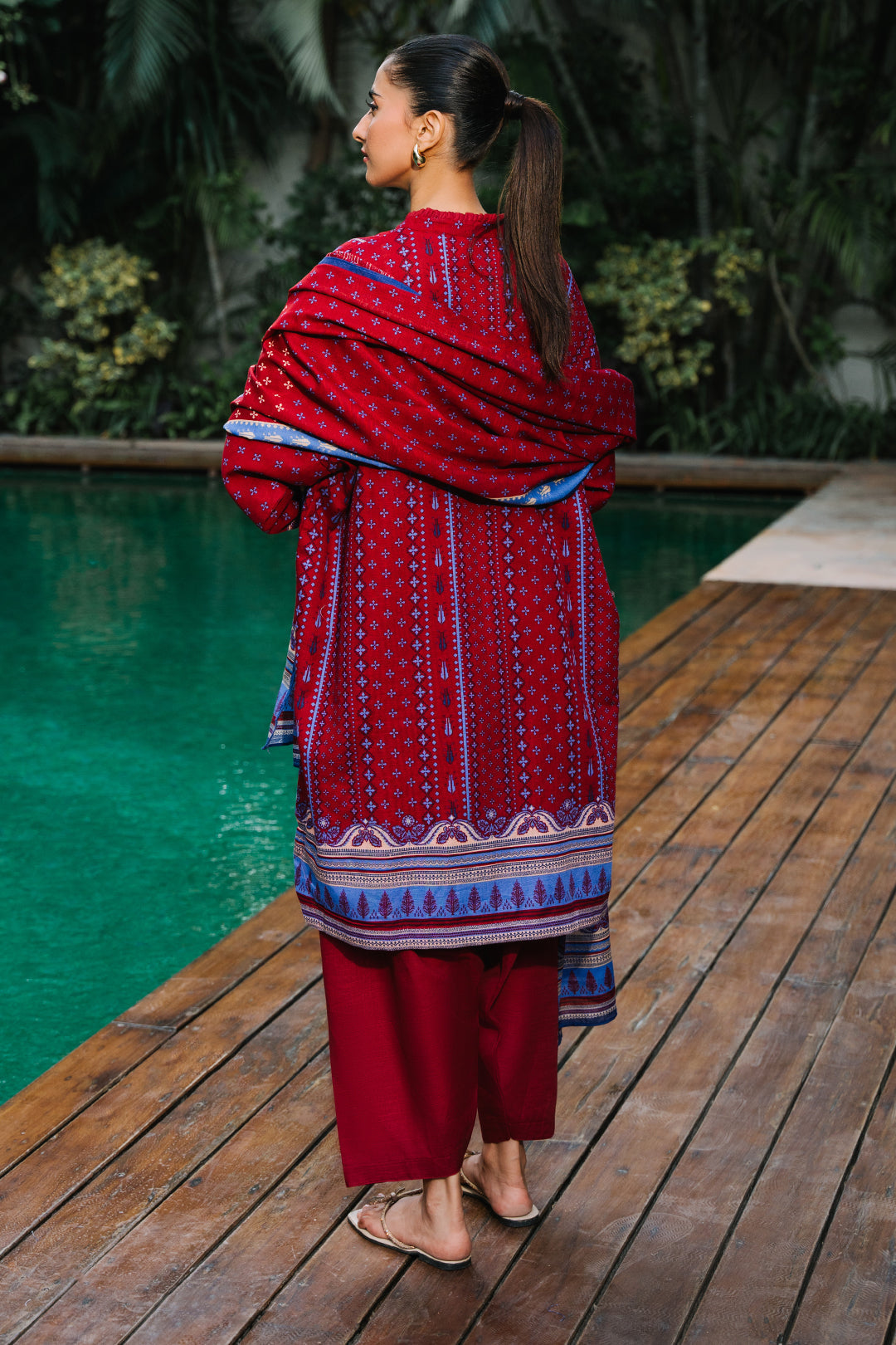 Zellbury | Unstitched 3 Piece Khaddar | Shirt Shalwar Dupatta - 0273 - by - Libasekhas UK - Registered Vendor of : Zellbury Women - 100% Original Designer Dresss