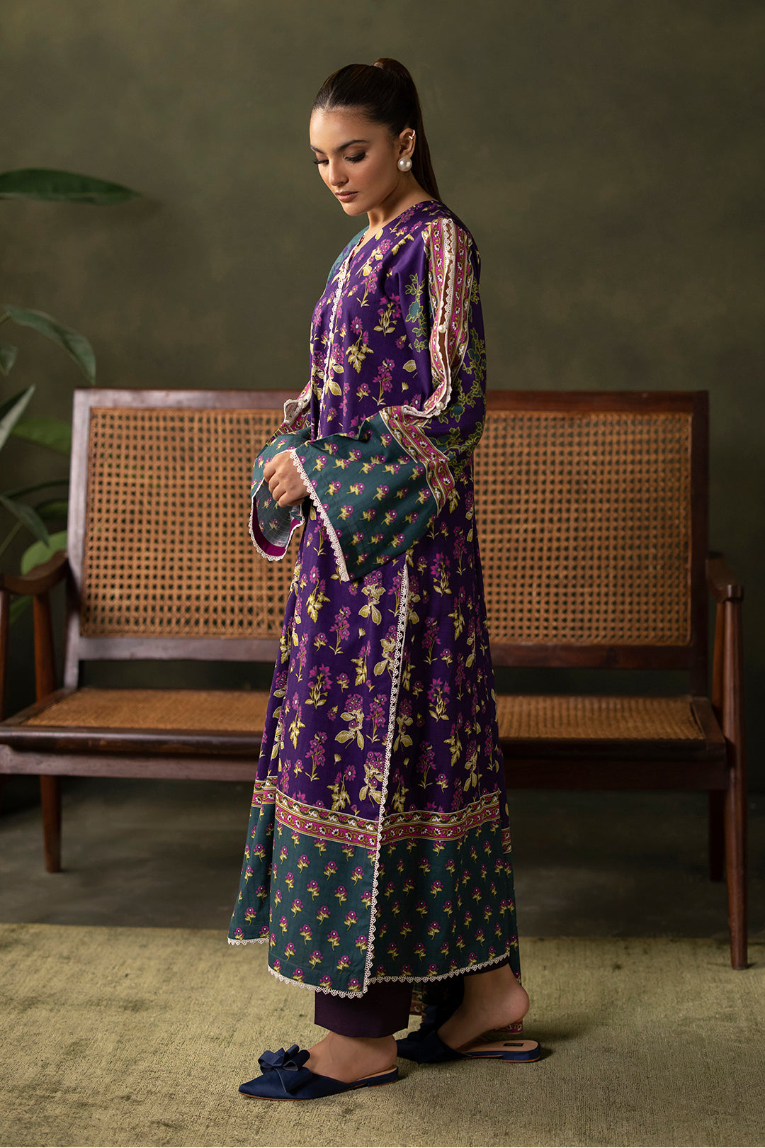 Zellbury | Unstitched 3 Piece Khaddar | Shirt Shalwar Dupatta - 0279 - by - Libasekhas UK - Registered Vendor of : Zellbury Women - 100% Original Designer Dresss