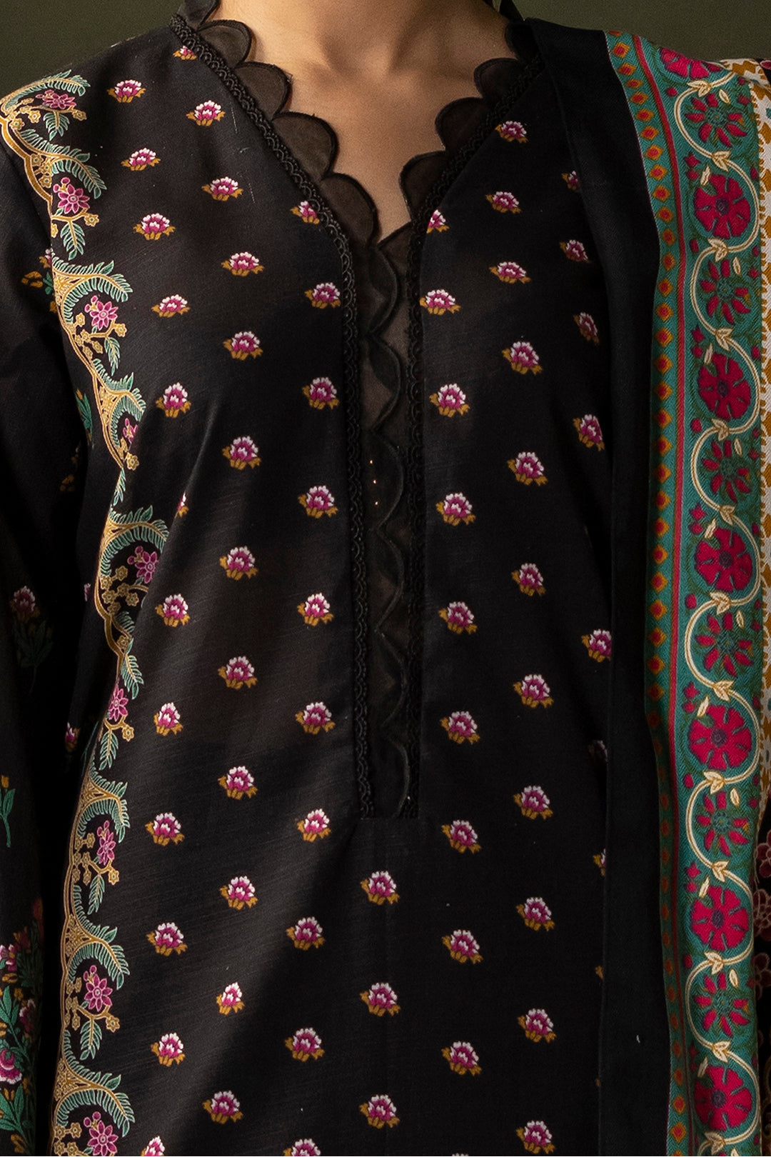 Zellbury | Unstitched 3 Piece Khaddar | Shirt Shalwar Shawl - 0286 - by - Libasekhas UK - Registered Vendor of : Zellbury Women - 100% Original Designer Dresss