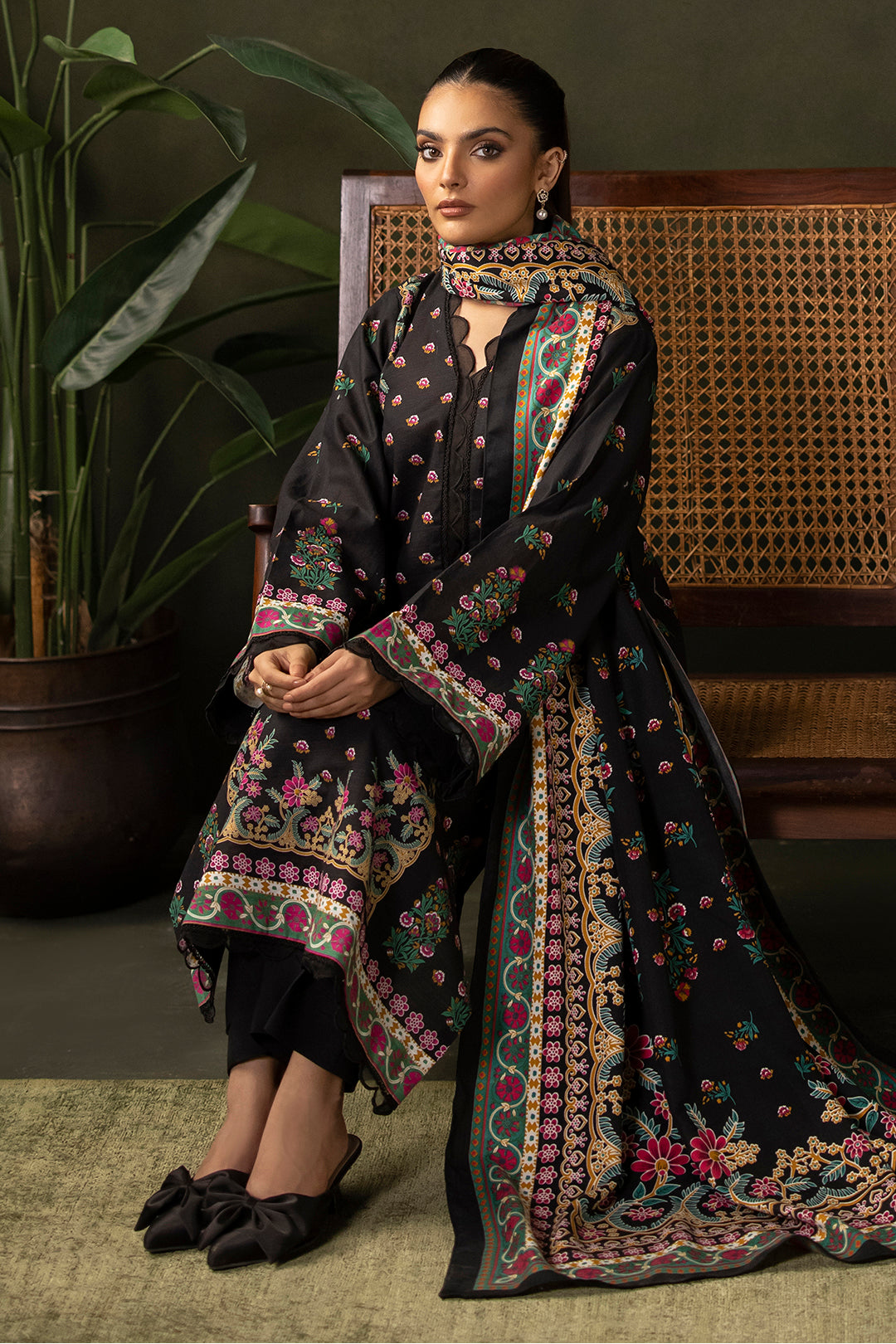 Zellbury | Unstitched 3 Piece Khaddar | Shirt Shalwar Shawl - 0286 - by - Libasekhas UK - Registered Vendor of : Zellbury Women - 100% Original Designer Dresss