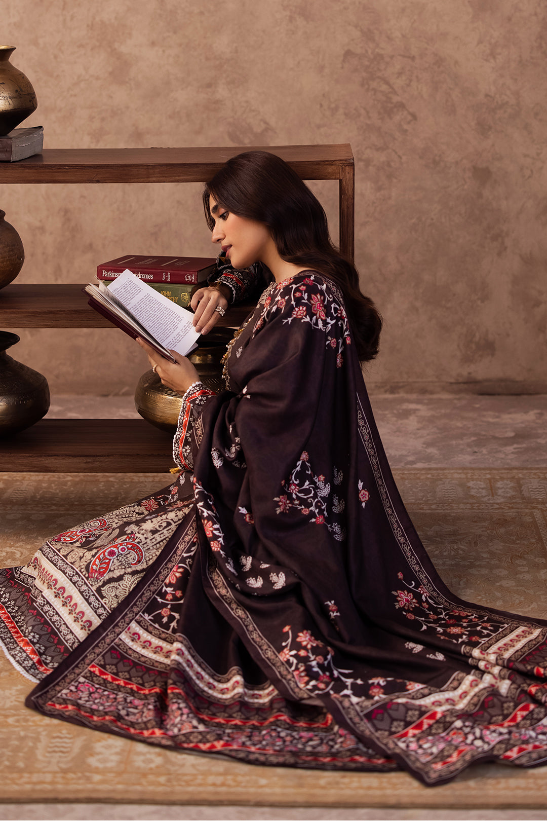Zellbury | Unstitched 3 Piece Khaddar | Shirt Shalwar Dupatta - 0288 - by - Libasekhas UK - Registered Vendor of : Zellbury Women - 100% Original Designer Dresss