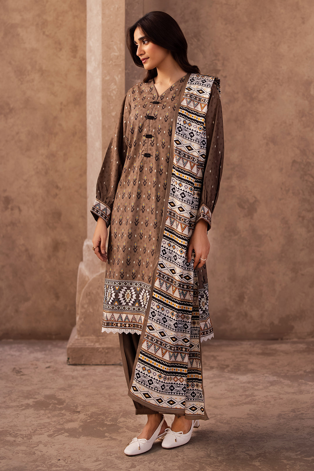 Zellbury | Unstitched 3 Piece Viscose | Shirt Shalwar Dupatta - 0293 - by - Libasekhas UK - Registered Vendor of : Zellbury Women - 100% Original Designer Dresss