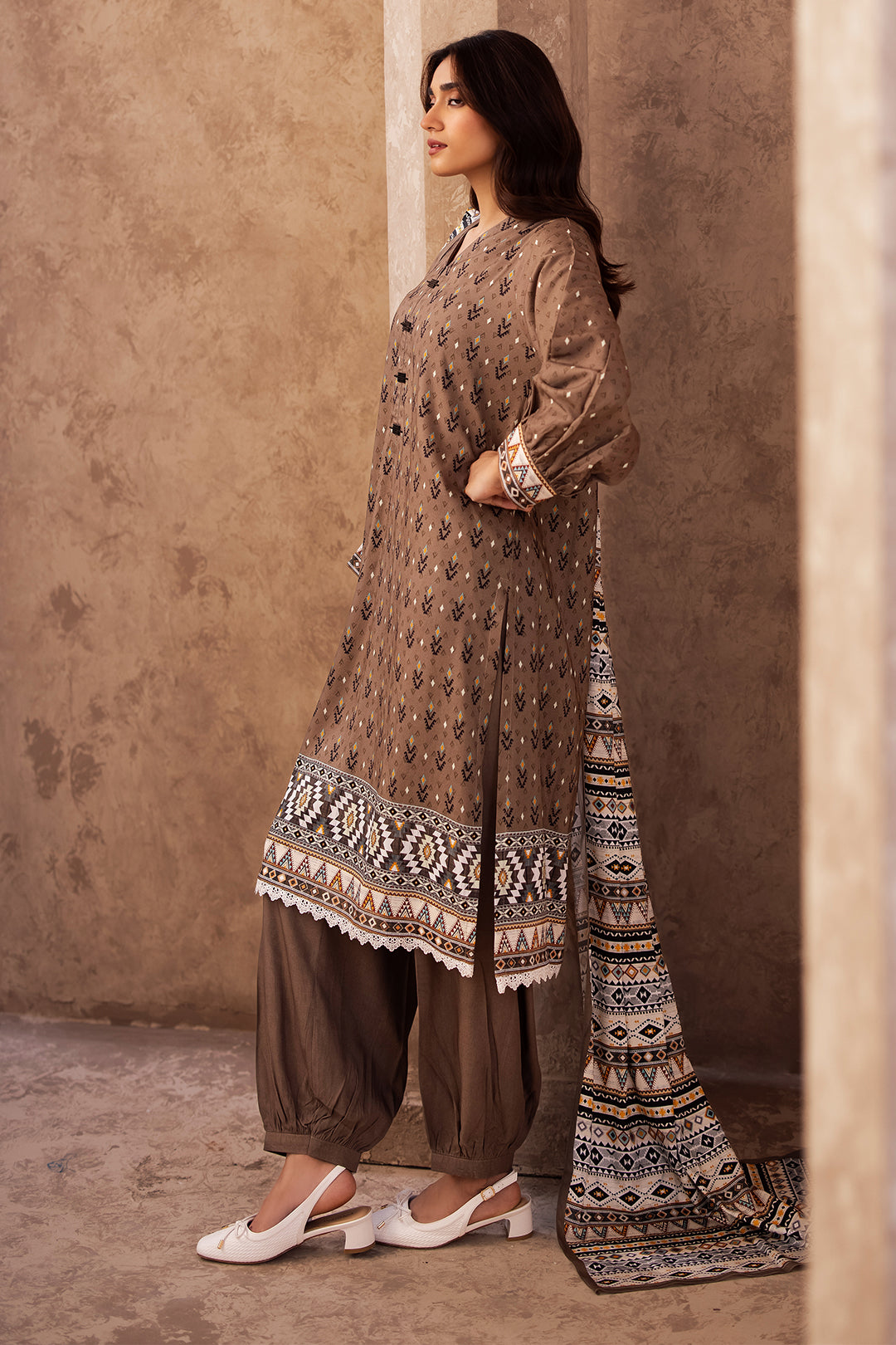 Zellbury | Unstitched 3 Piece Viscose | Shirt Shalwar Dupatta - 0293 - by - Libasekhas UK - Registered Vendor of : Zellbury Women - 100% Original Designer Dresss