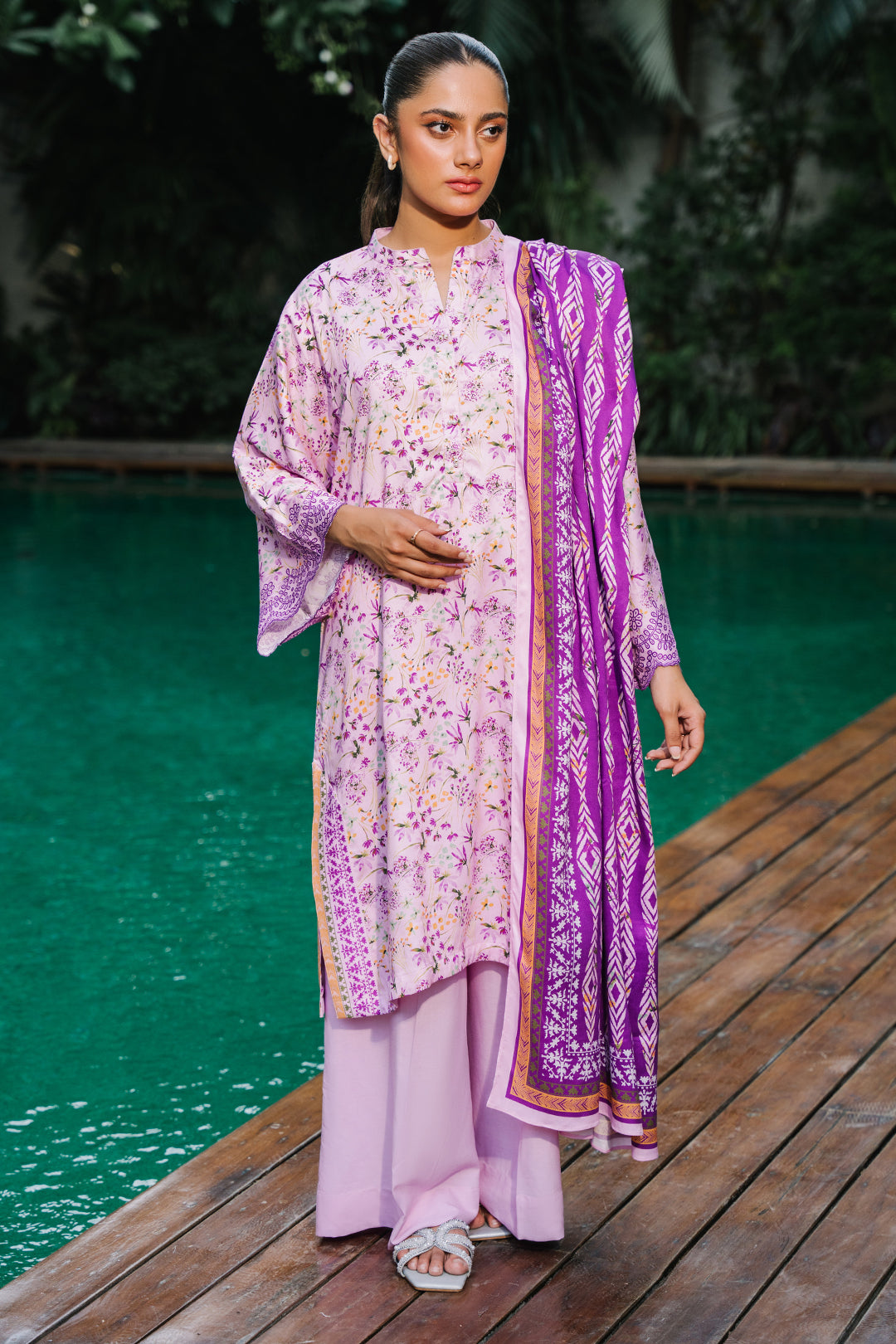 Zellbury | Unstitched 3 Piece Viscose | Shirt Shalwar Dupatta - 0295 - by - Libasekhas UK - Registered Vendor of : Zellbury Women - 100% Original Designer Dresss