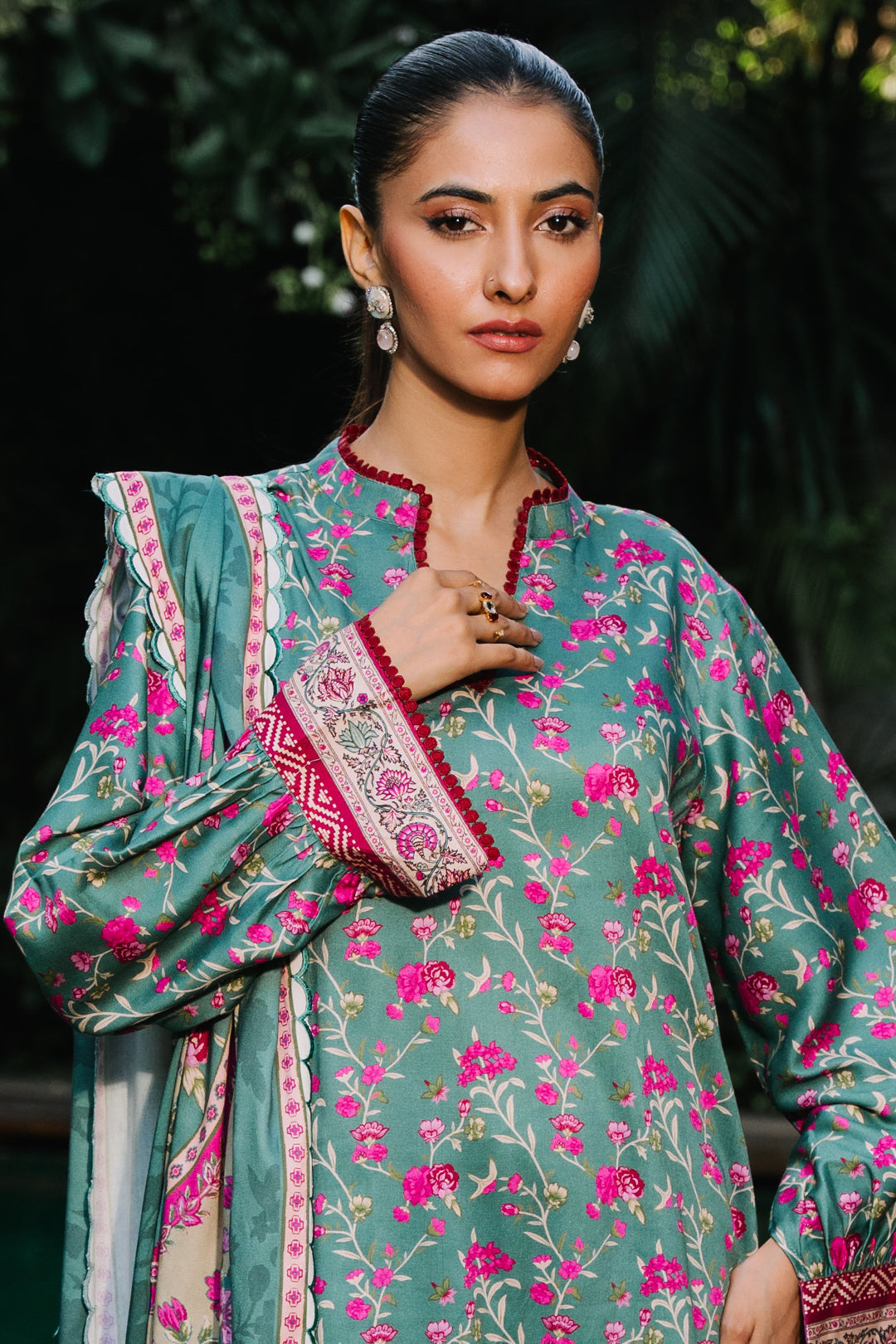Zellbury | Unstitched 3 Piece Viscose | Shirt Shalwar Dupatta - 0296 - by - Libasekhas UK - Registered Vendor of : Zellbury Women - 100% Original Designer Dresss