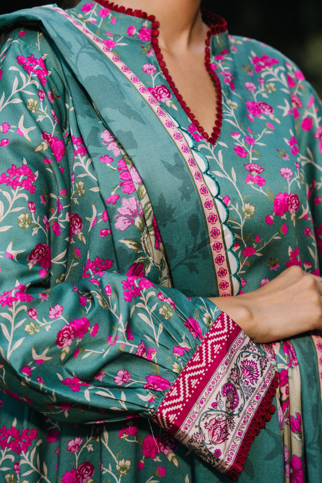 Zellbury | Unstitched 3 Piece Viscose | Shirt Shalwar Dupatta - 0296 - by - Libasekhas UK - Registered Vendor of : Zellbury Women - 100% Original Designer Dresss