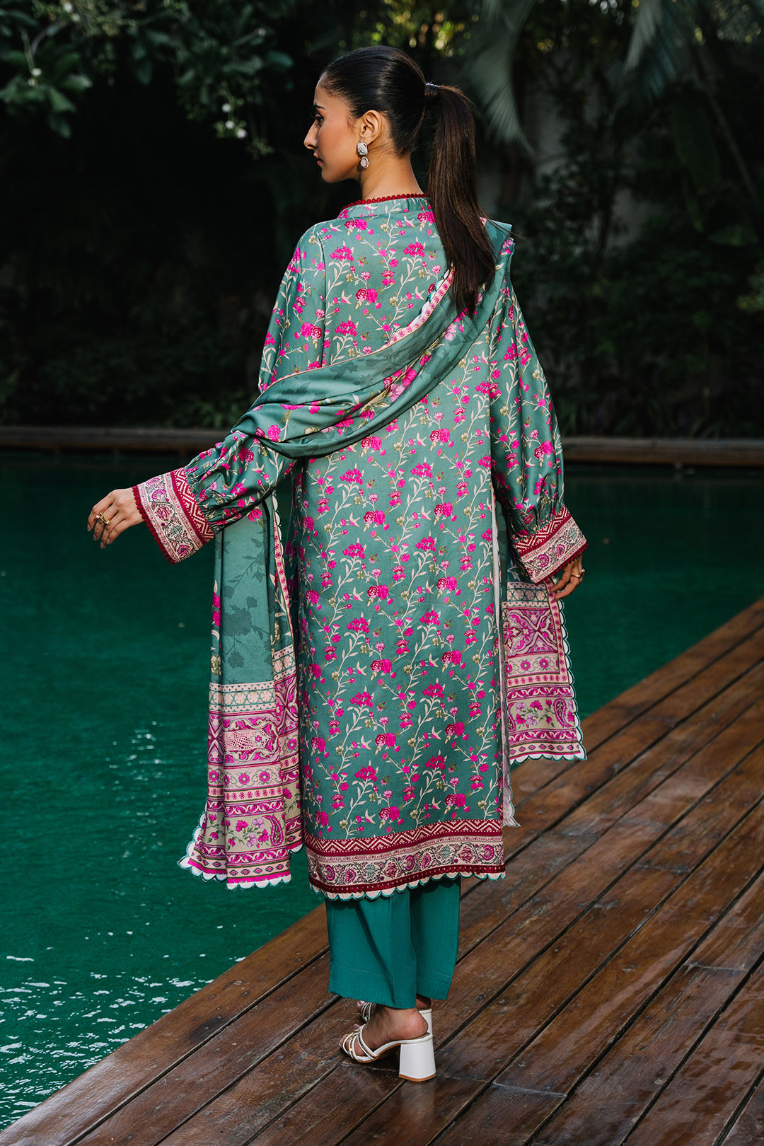 Zellbury | Unstitched 3 Piece Viscose | Shirt Shalwar Dupatta - 0296 - by - Libasekhas UK - Registered Vendor of : Zellbury Women - 100% Original Designer Dresss