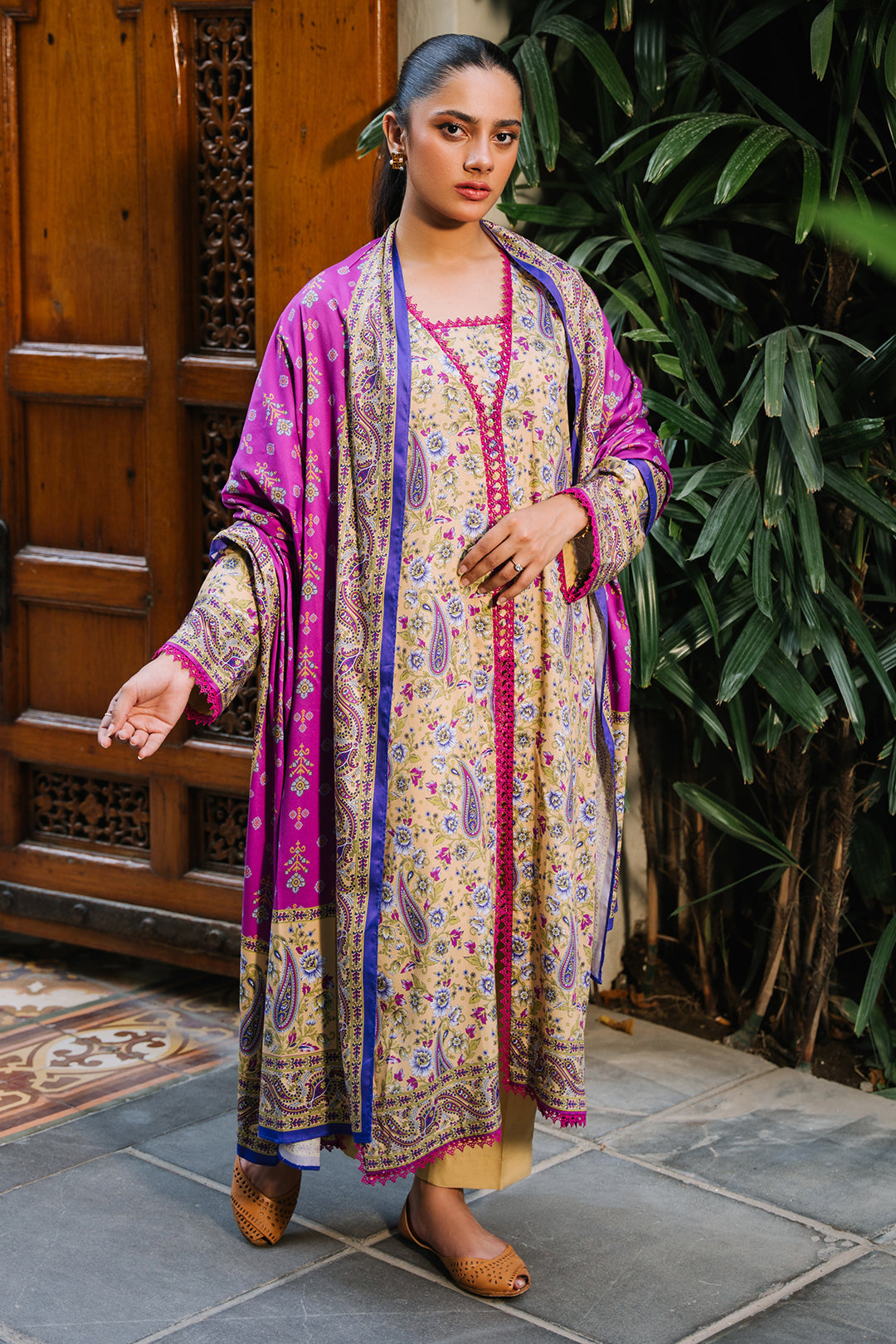 Zellbury | Unstitched 3 Piece Viscose | Shirt Shalwar Dupatta - 0297 - by - Libasekhas UK - Registered Vendor of : Zellbury Women - 100% Original Designer Dresss