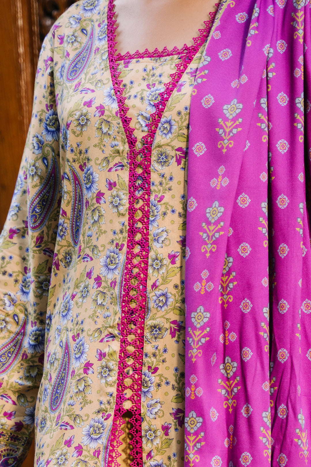 Zellbury | Unstitched 3 Piece Viscose | Shirt Shalwar Dupatta - 0297 - by - Libasekhas UK - Registered Vendor of : Zellbury Women - 100% Original Designer Dresss