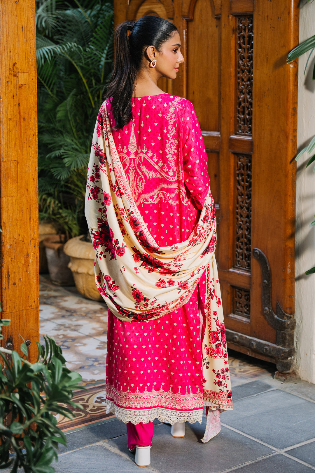 Zellbury | Unstitched 3 Piece Viscose | Shirt Shalwar Dupatta - 0300 - by - Libasekhas UK - Registered Vendor of : Zellbury Women - 100% Original Designer Dresss