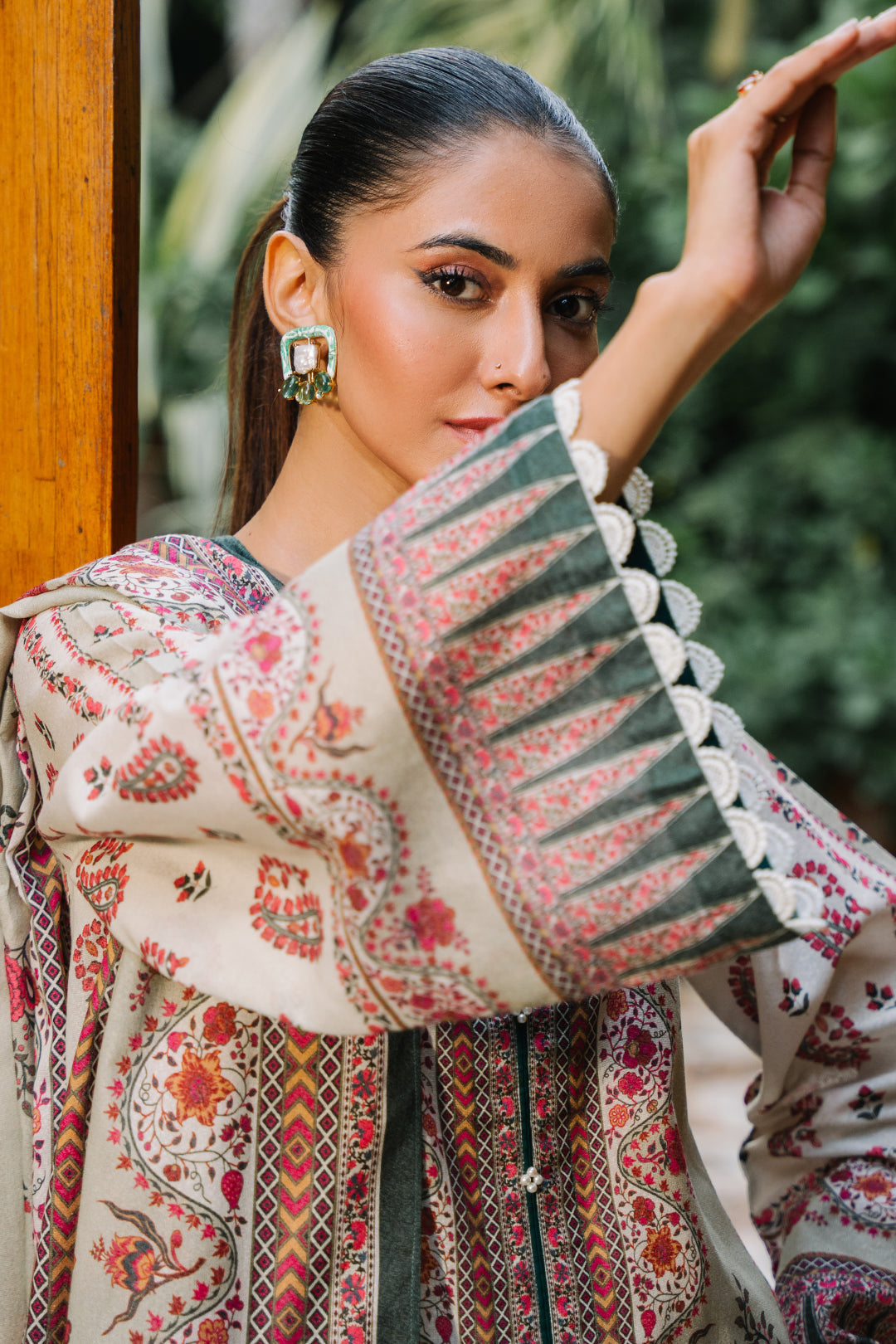 Zellbury | Unstitched 3 Piece Karandi | Shirt Shalwar Dupatta - 0302 - by - Libasekhas UK - Registered Vendor of : Zellbury Women - 100% Original Designer Dresss