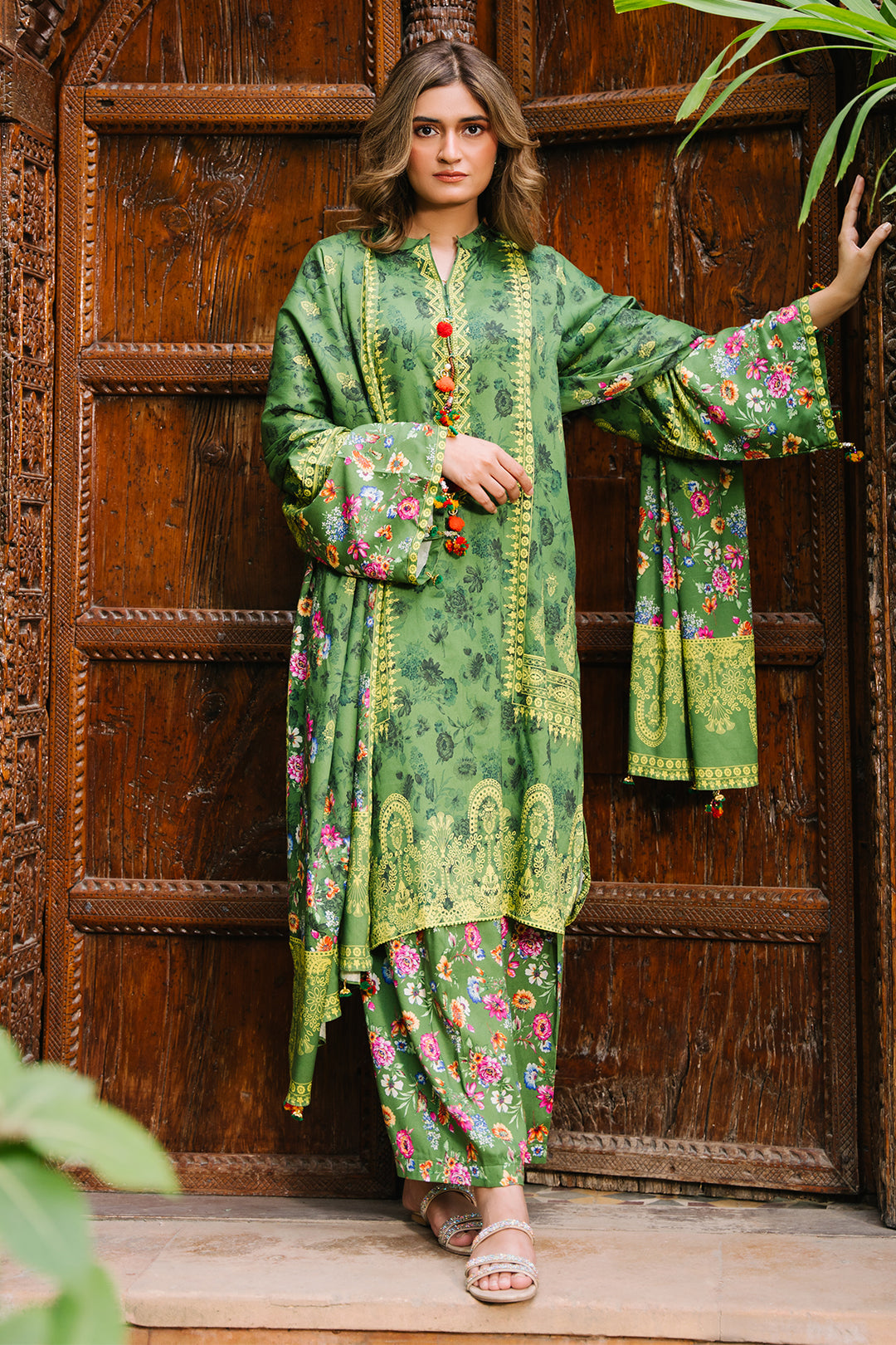 Zellbury | Unstitched 3 Piece Viscose | Shirt Shalwar Dupatta - 0305 - by - Libasekhas UK - Registered Vendor of : Zellbury Women - 100% Original Designer Dresss