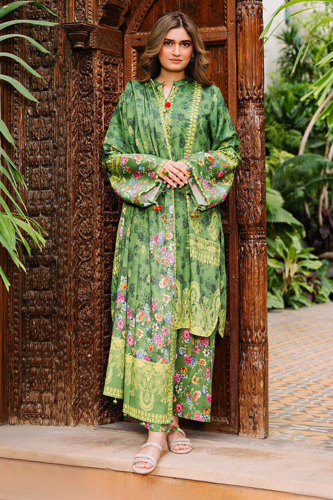 Zellbury | Unstitched 3 Piece Viscose | Shirt Shalwar Dupatta - 0305 - by - Libasekhas UK - Registered Vendor of : Zellbury Women - 100% Original Designer Dresss