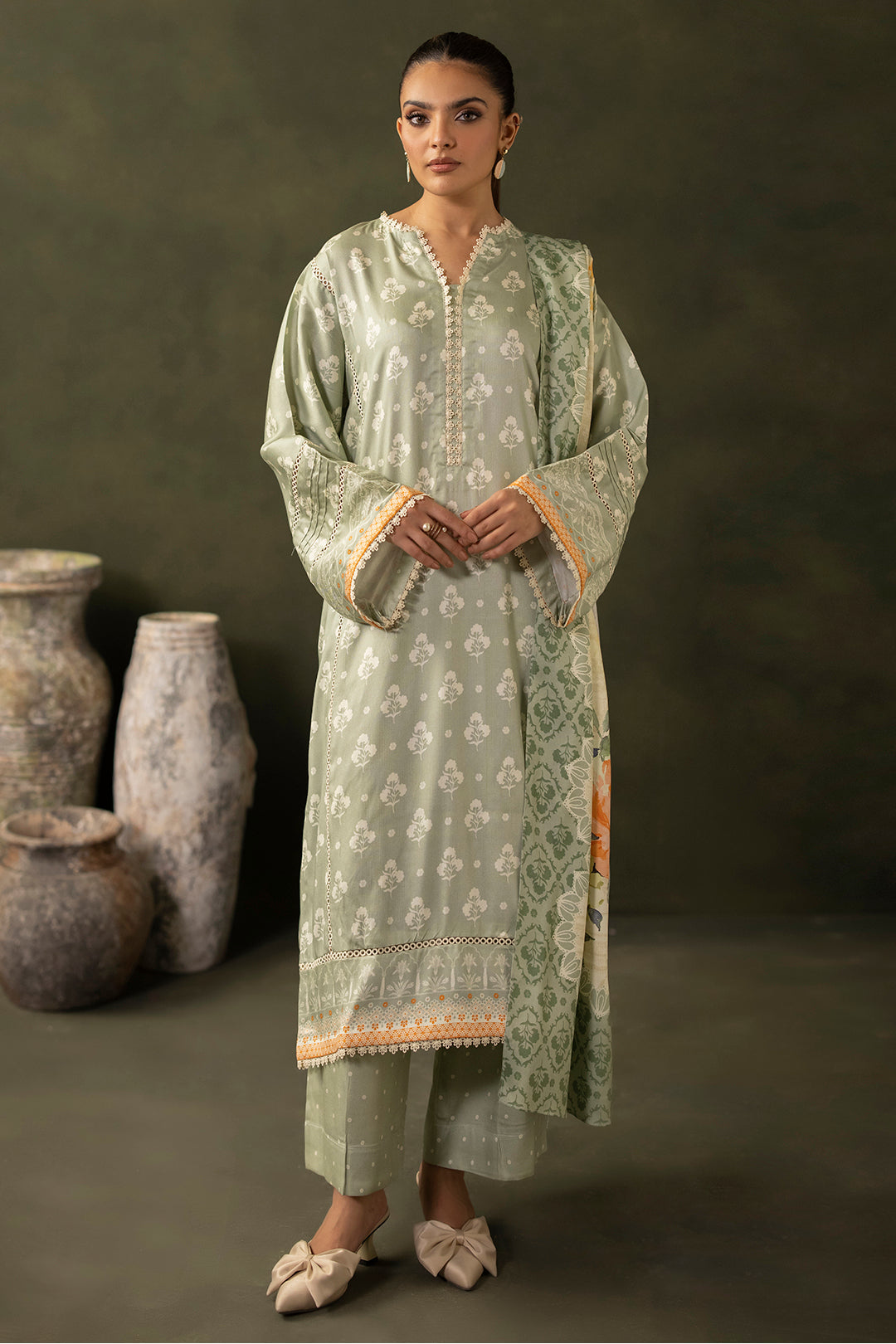 Zellbury | Unstitched 3 Piece Viscose | Shirt Shalwar Dupatta - 0306 - by - Libasekhas UK - Registered Vendor of : Zellbury Women - 100% Original Designer Dresss