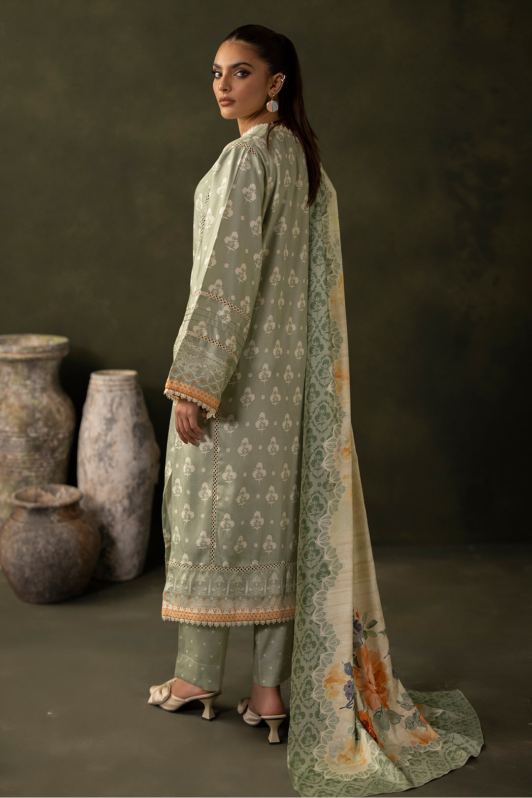 Zellbury | Unstitched 3 Piece Viscose | Shirt Shalwar Dupatta - 0306 - by - Libasekhas UK - Registered Vendor of : Zellbury Women - 100% Original Designer Dresss