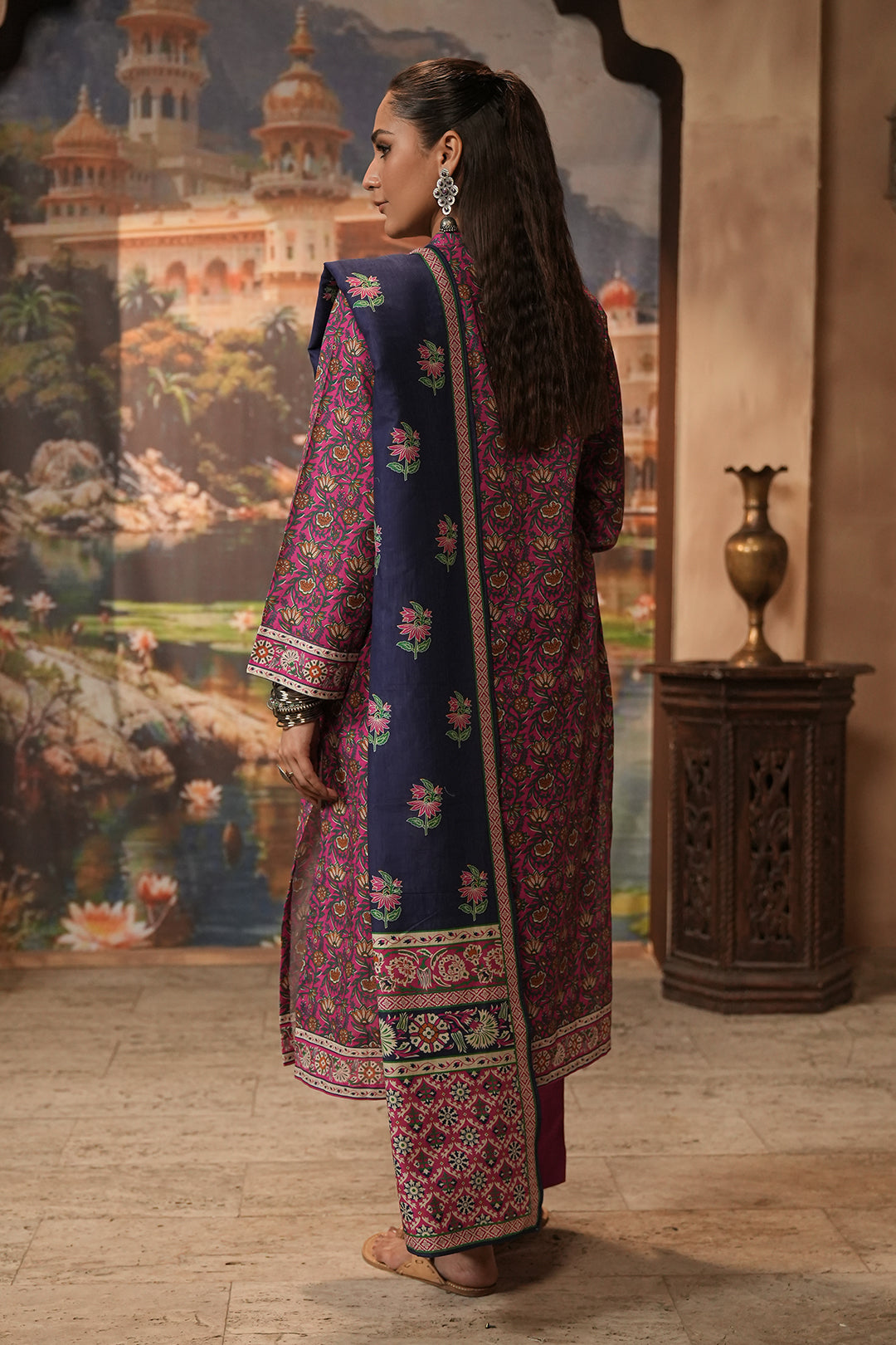 Zellbury | Unstitched 3 Piece Khaddar | Shirt Shalwar Dupatta - 0357 - by - Libasekhas UK - Registered Vendor of : Zellbury Women - 100% Original Designer Dresss