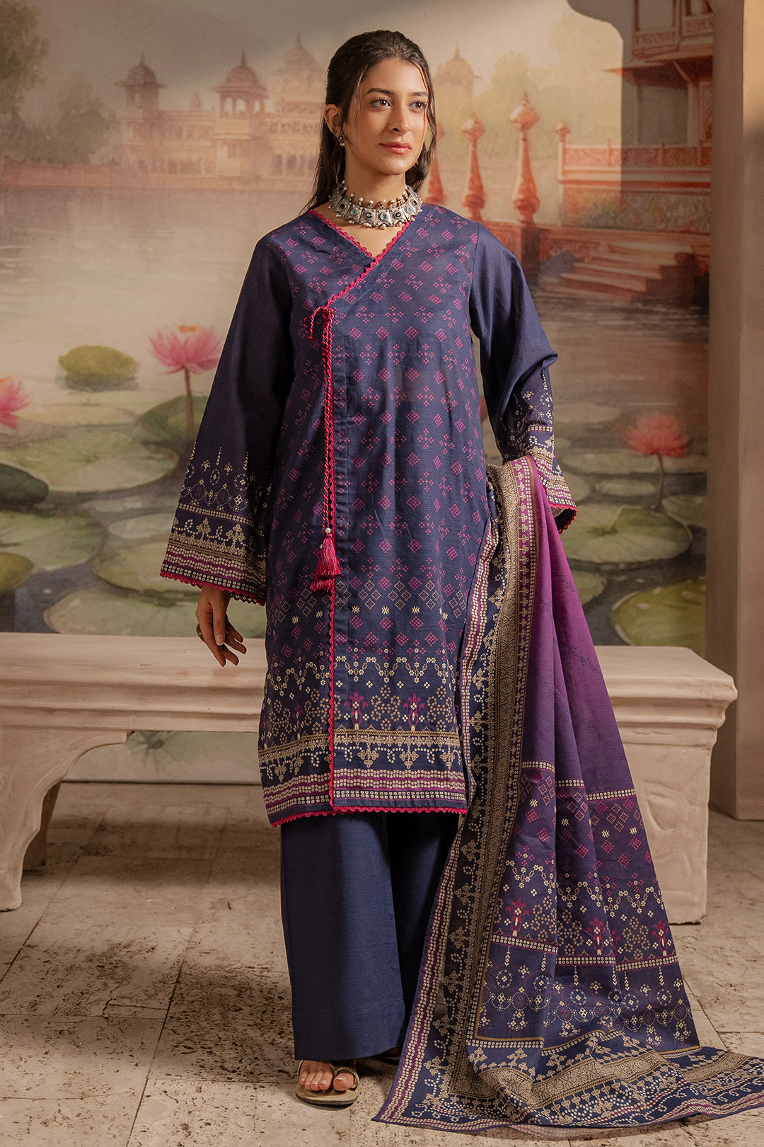 Zellbury | Unstitched 3 Piece Khaddar | Shirt Shalwar Dupatta - 0363 - by - Libasekhas UK - Registered Vendor of : Zellbury Women - 100% Original Designer Dresss