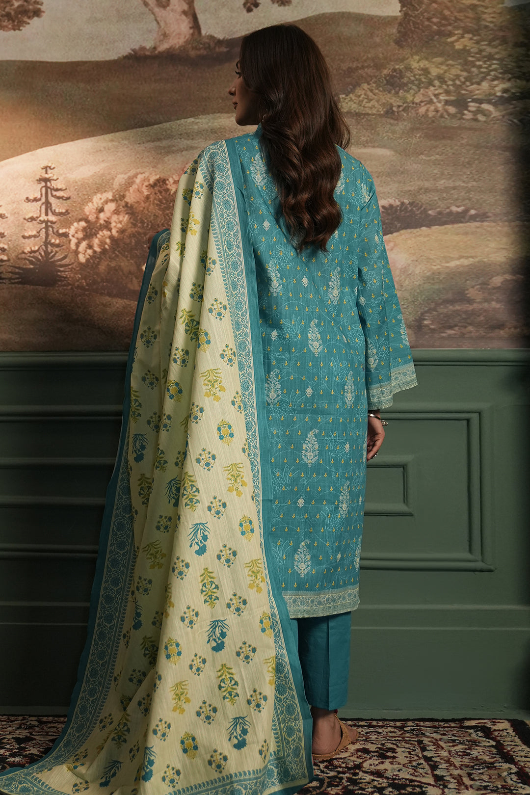 Zellbury | Unstitched 3 Piece Khaddar | Shirt Shalwar Dupatta - 0364 - by - Libasekhas UK - Registered Vendor of : Zellbury Women - 100% Original Designer Dresss