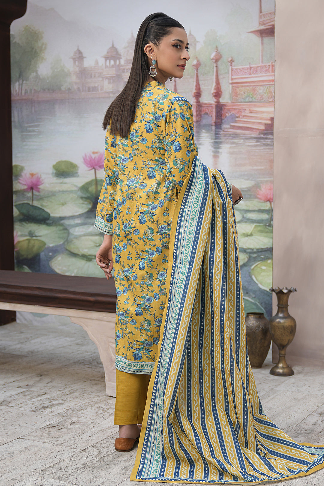 Zellbury | Unstitched 3 Piece Khaddar | Shirt Shalwar Dupatta - 0365 - by - Libasekhas UK - Registered Vendor of : Zellbury Women - 100% Original Designer Dresss