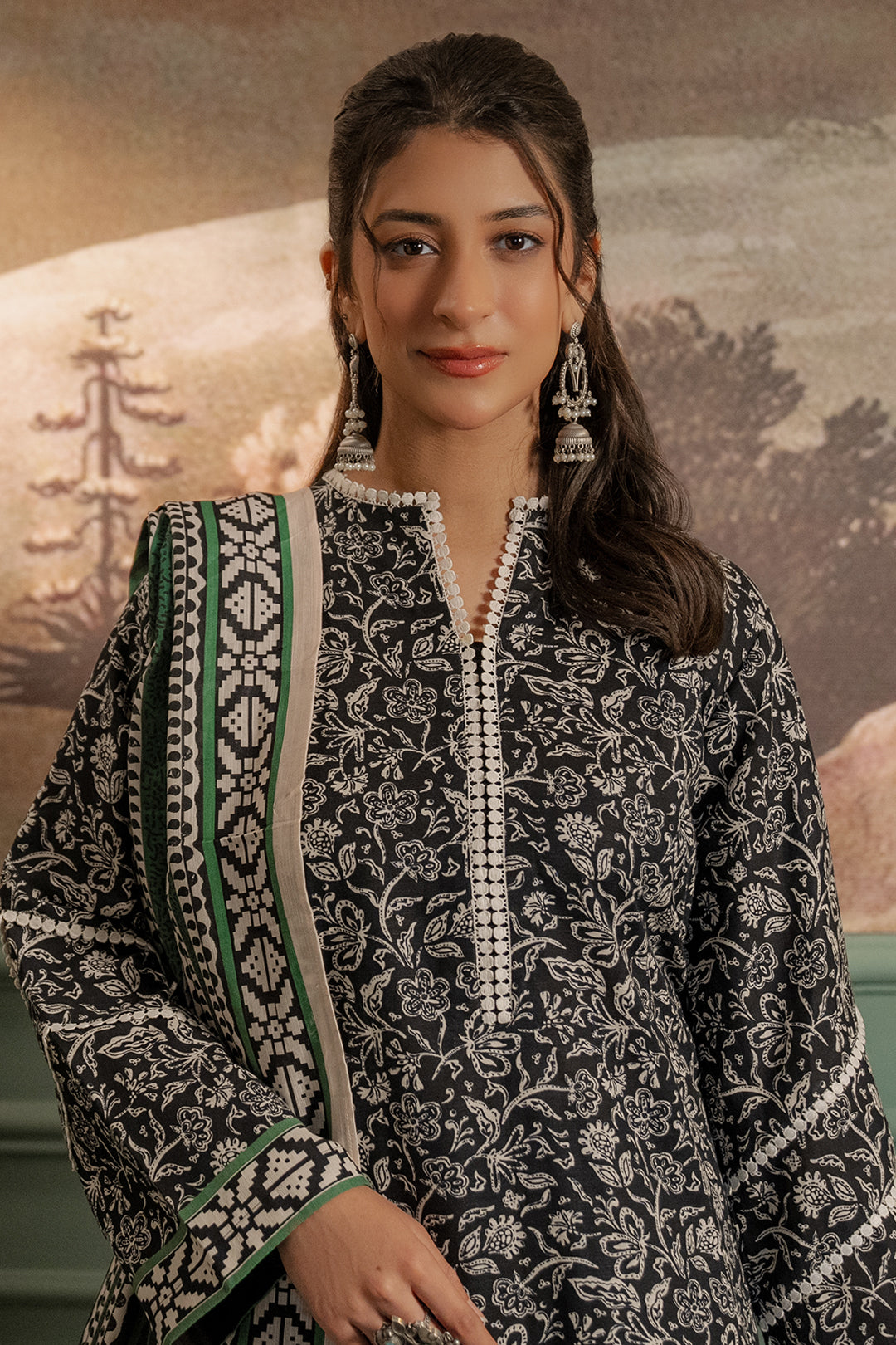 Zellbury | Unstitched 3 Piece Khaddar | Shirt Shalwar Dupatta - 0366 - by - Libasekhas UK - Registered Vendor of : Zellbury Women - 100% Original Designer Dresss