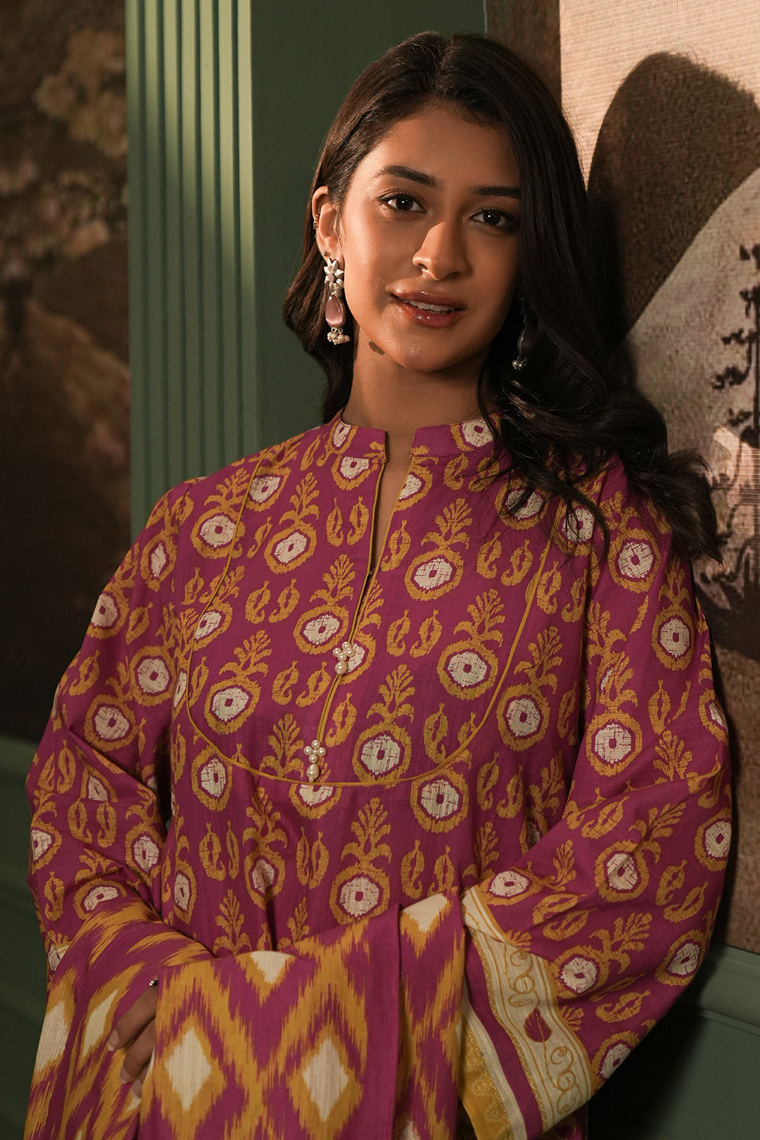 Zellbury | Unstitched 3 Piece Khaddar | Shirt Shalwar Dupatta - 0367 - by - Libasekhas UK - Registered Vendor of : Zellbury Women - 100% Original Designer Dresss