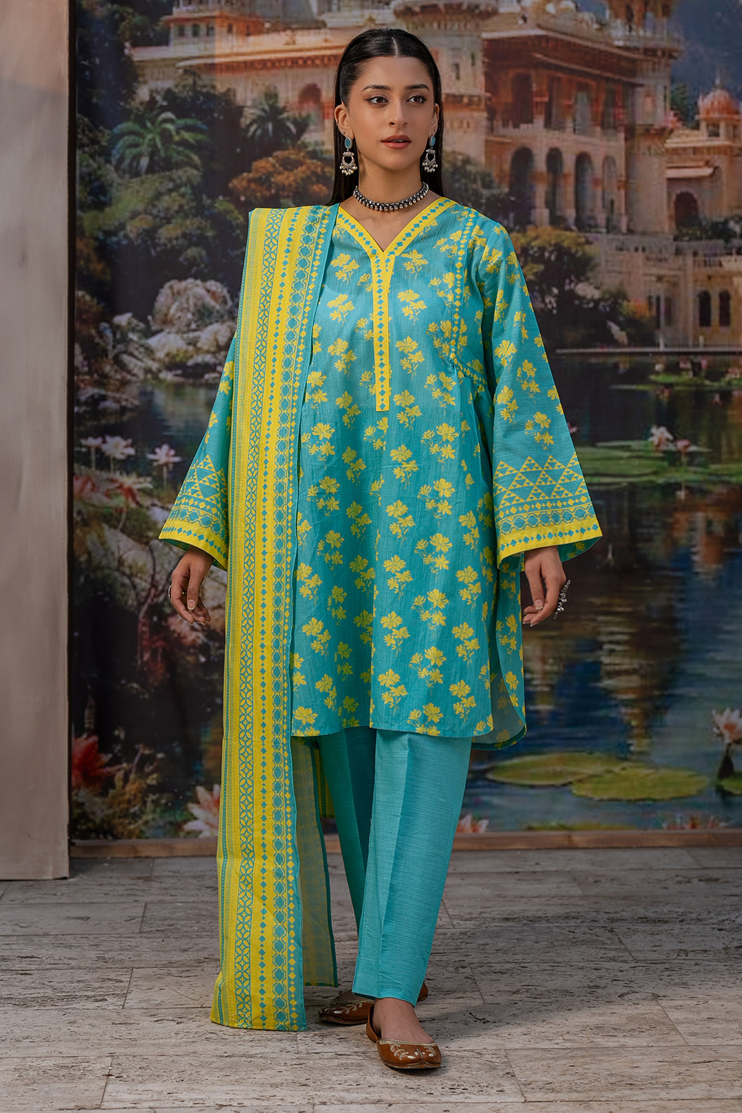 Zellbury | Unstitched 3 Piece Khaddar | Shirt Shalwar Dupatta - 0370 - by - Libasekhas UK - Registered Vendor of : Zellbury Women - 100% Original Designer Dresss
