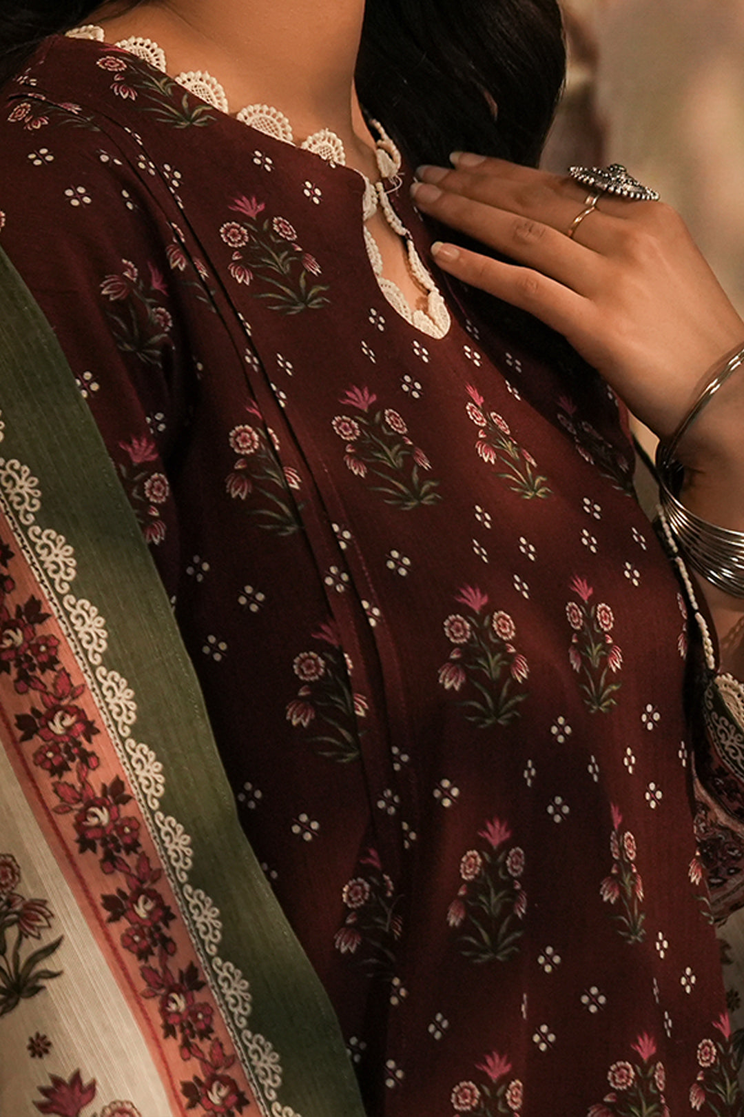 Zellbury | Unstitched 3 Piece Khaddar | Shirt Shalwar Dupatta - 0373 - by - Libasekhas UK - Registered Vendor of : Zellbury Women - 100% Original Designer Dresss
