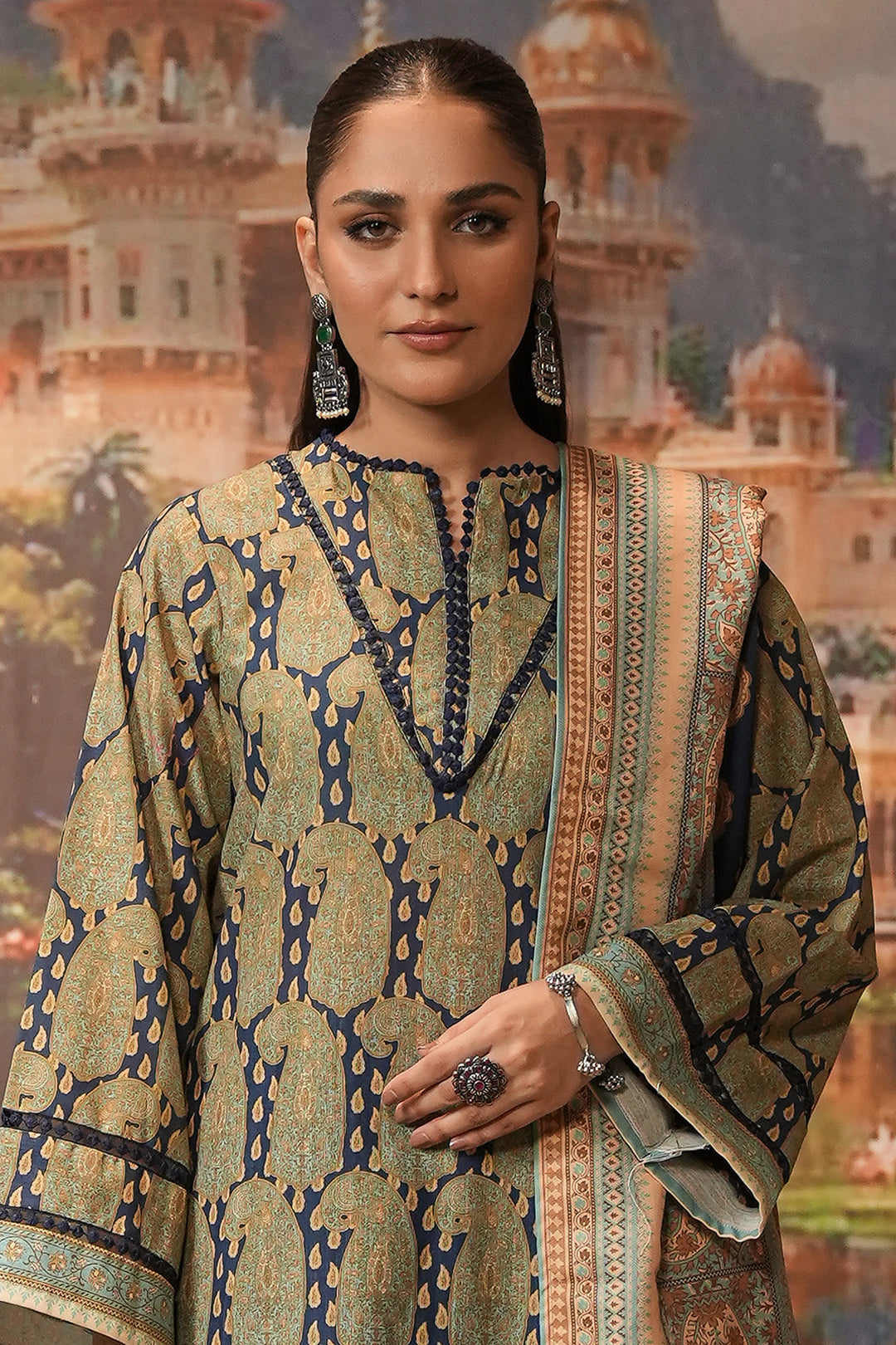 Zellbury | Unstitched 3 Piece Khaddar | Shirt Shalwar Shawl - 0381 - by - Libasekhas UK - Registered Vendor of : Zellbury Women - 100% Original Designer Dresss