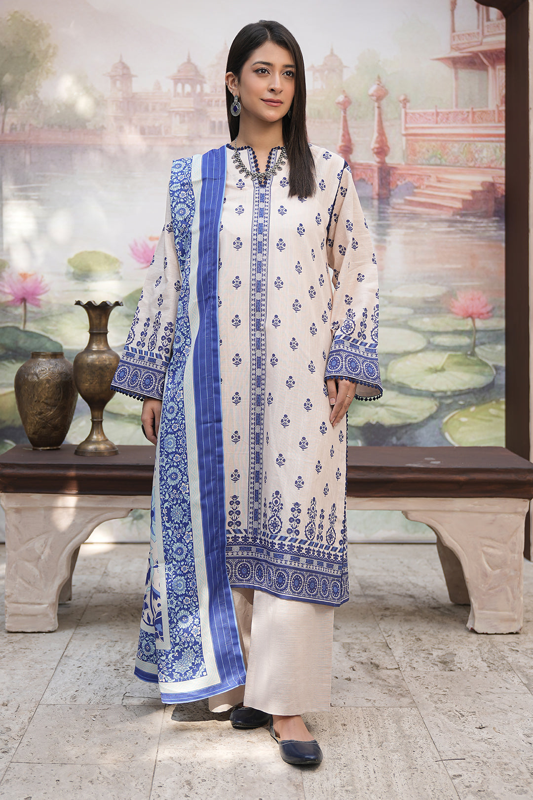 Zellbury | Unstitched 3 Piece Khaddar | Shirt Shalwar Shawl - 0382 - by - Libasekhas UK - Registered Vendor of : Zellbury Women - 100% Original Designer Dresss