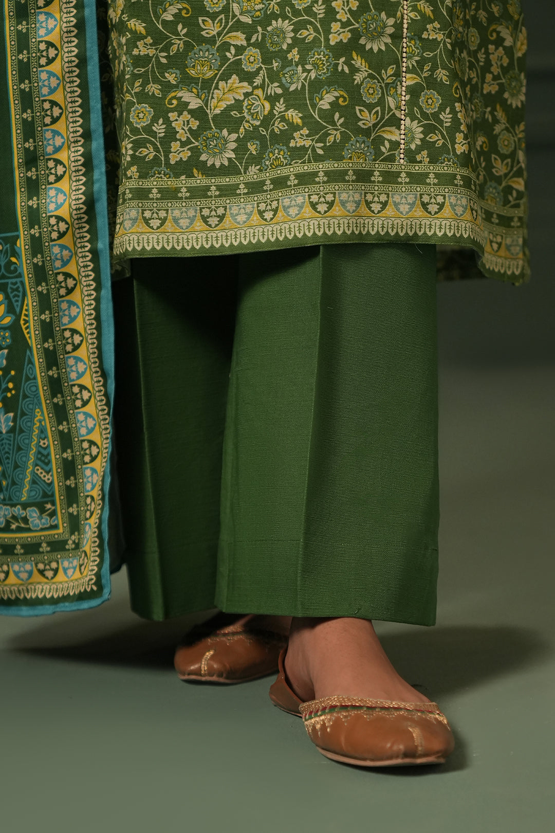 Zellbury | Unstitched 3 Piece Khaddar | Shirt Shalwar Shawl - 0384 - by - Libasekhas UK - Registered Vendor of : Zellbury Women - 100% Original Designer Dresss