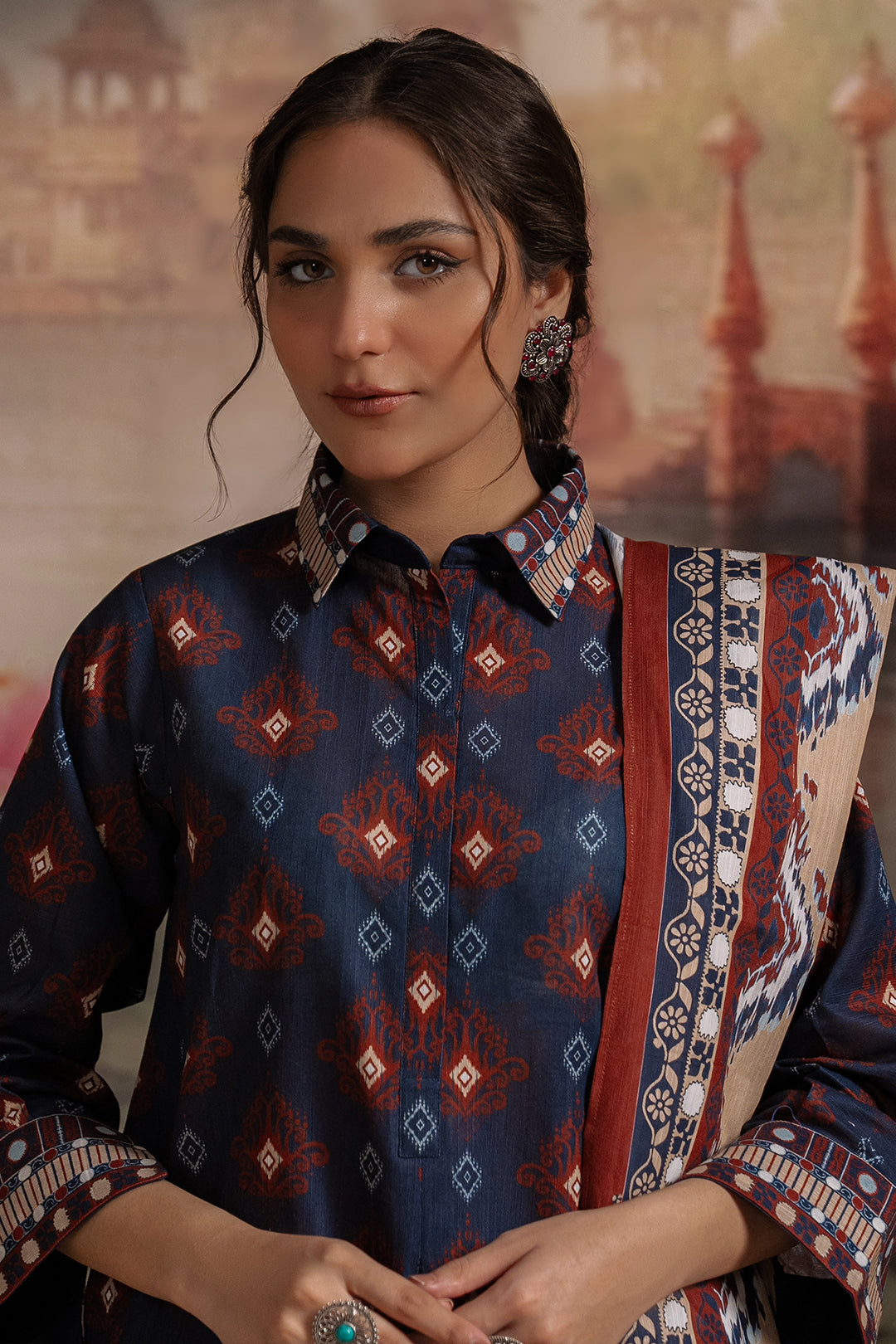 Zellbury | Unstitched 3 Piece Khaddar | Shirt Shalwar Dupatta - 0387 - by - Libasekhas UK - Registered Vendor of : Zellbury Women - 100% Original Designer Dresss