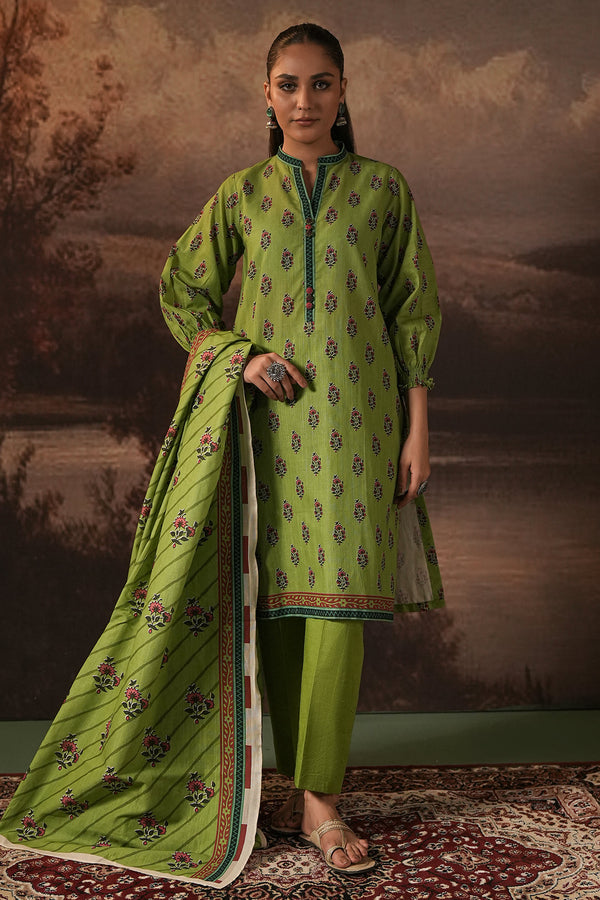 Zellbury | Unstitched 3 Piece Khaddar | Shirt Shalwar Dupatta - 0388 - by - Libasekhas UK - Registered Vendor of : Zellbury Women - 100% Original Designer Dresss