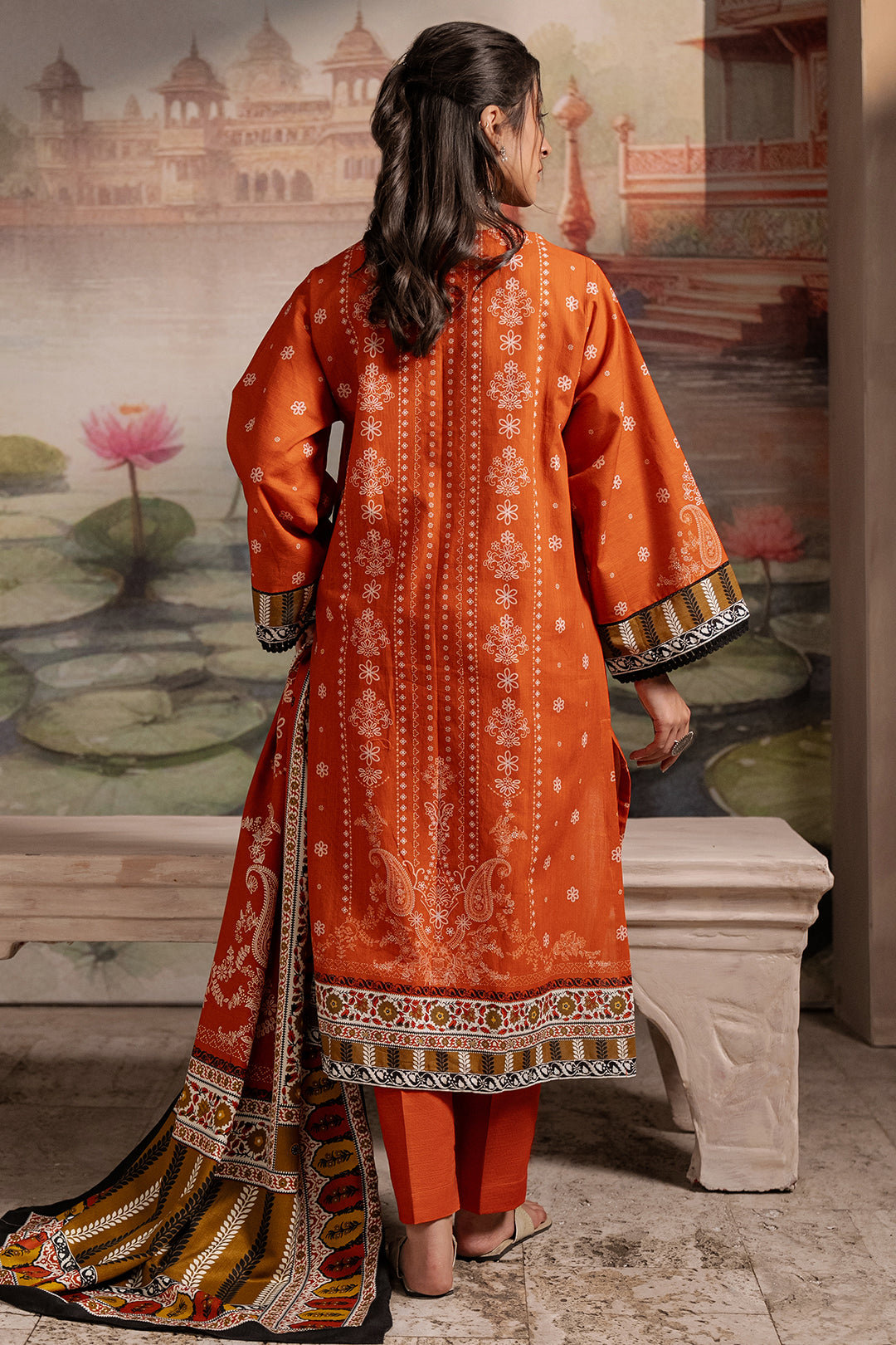 Zellbury | Unstitched 3 Piece Khaddar | Shirt Shalwar Shawl - 0391 - by - Libasekhas UK - Registered Vendor of : Zellbury Women - 100% Original Designer Dresss