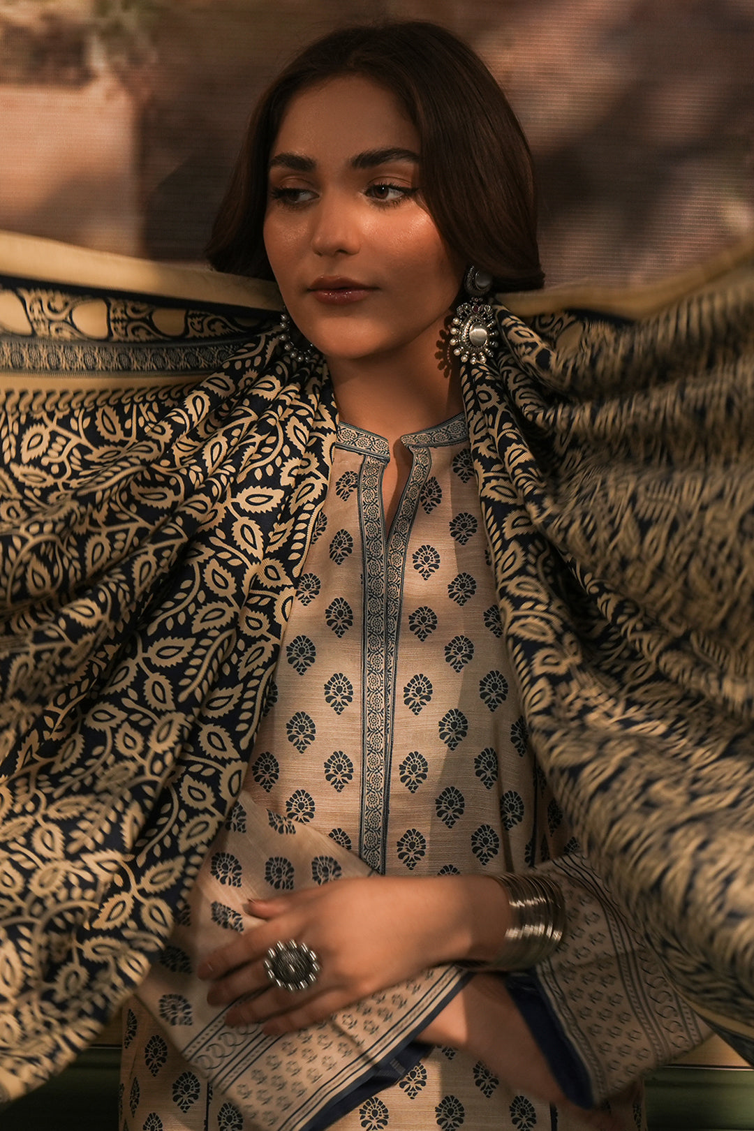 Zellbury | Unstitched 3 Piece Khaddar | Shirt Shalwar Shawl - 0392 - by - Libasekhas UK - Registered Vendor of : Zellbury Women - 100% Original Designer Dresss