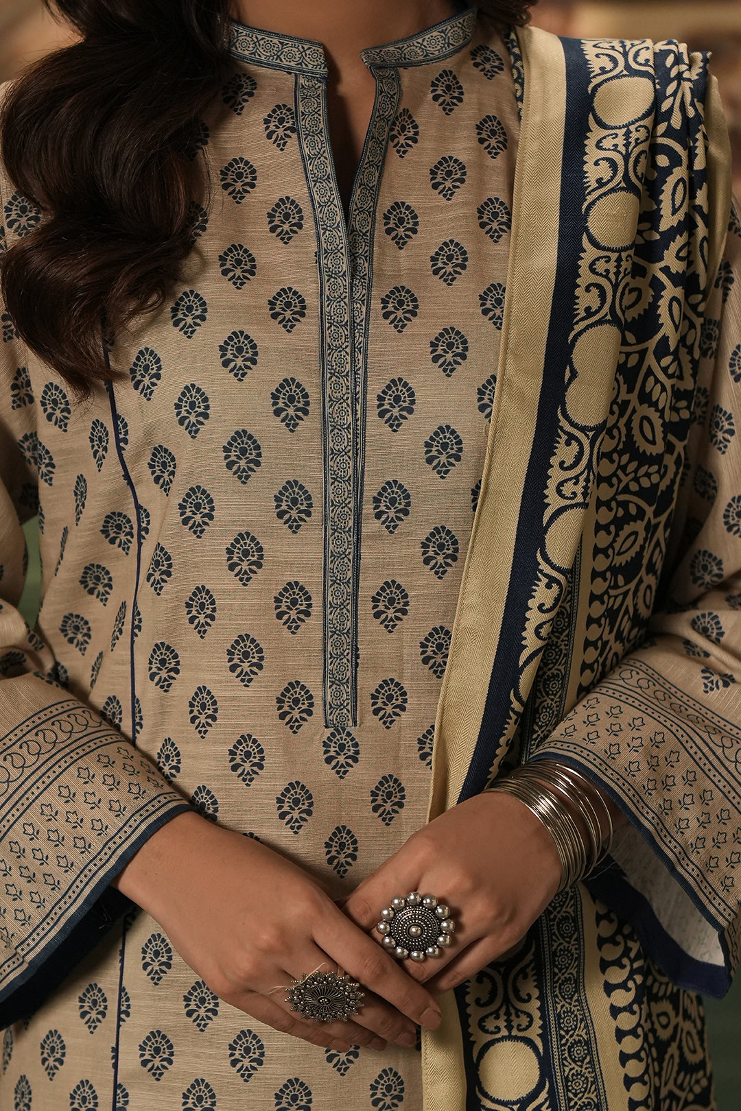 Zellbury | Unstitched 3 Piece Khaddar | Shirt Shalwar Shawl - 0392 - by - Libasekhas UK - Registered Vendor of : Zellbury Women - 100% Original Designer Dresss