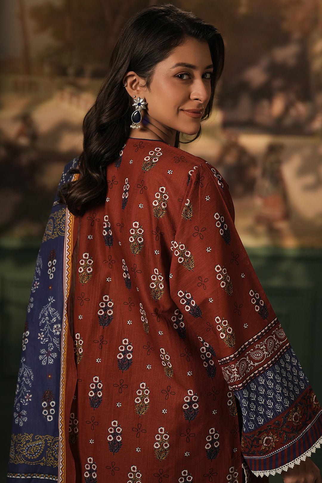 Zellbury | Unstitched 3 Piece Khaddar | Shirt Shalwar Dupatta - 0394 - by - Libasekhas UK - Registered Vendor of : Zellbury Women - 100% Original Designer Dresss