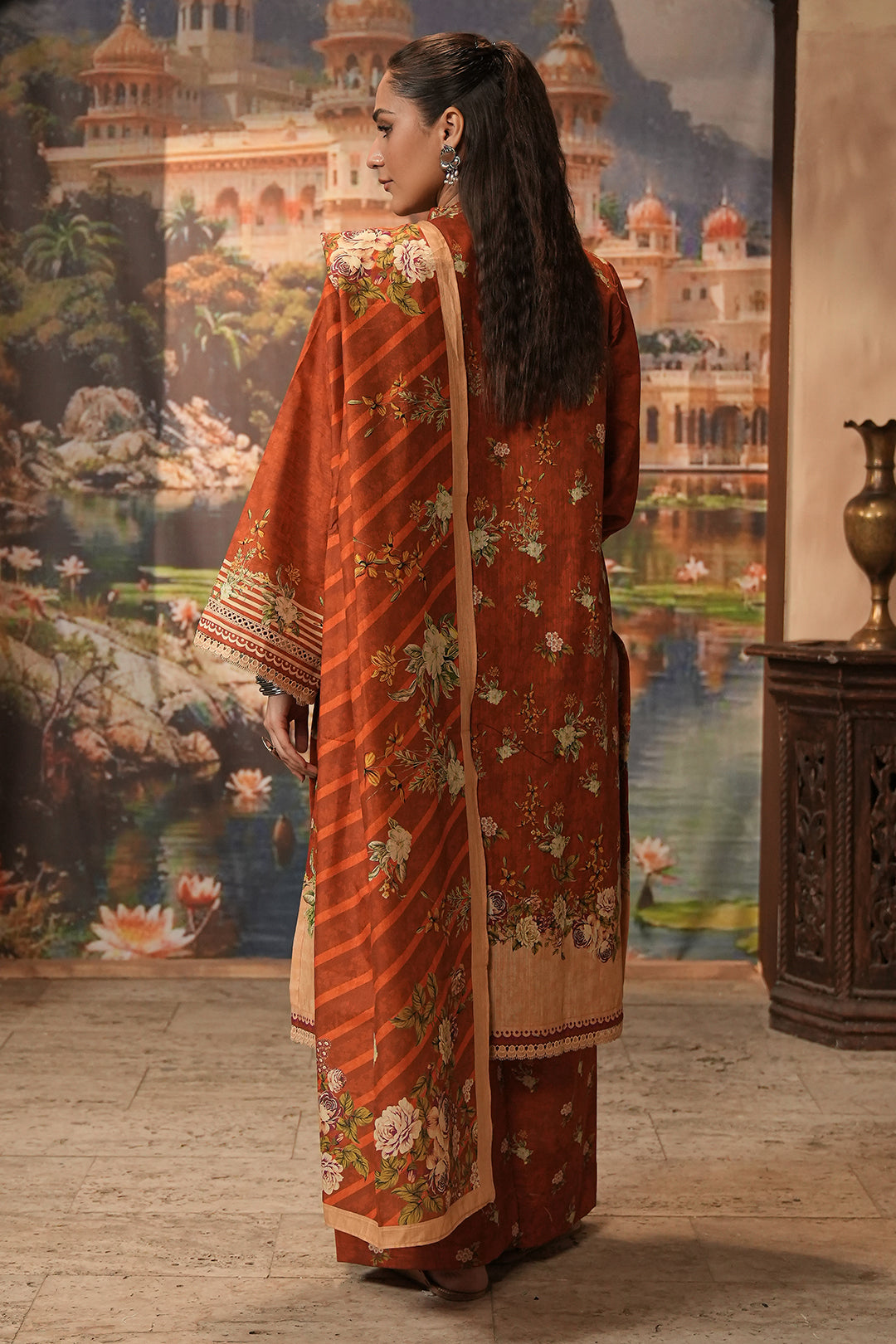 Zellbury | Unstitched 3 Piece Khaddar | Shirt Shalwar Dupatta - 0395 - by - Libasekhas UK - Registered Vendor of : Zellbury Women - 100% Original Designer Dresss