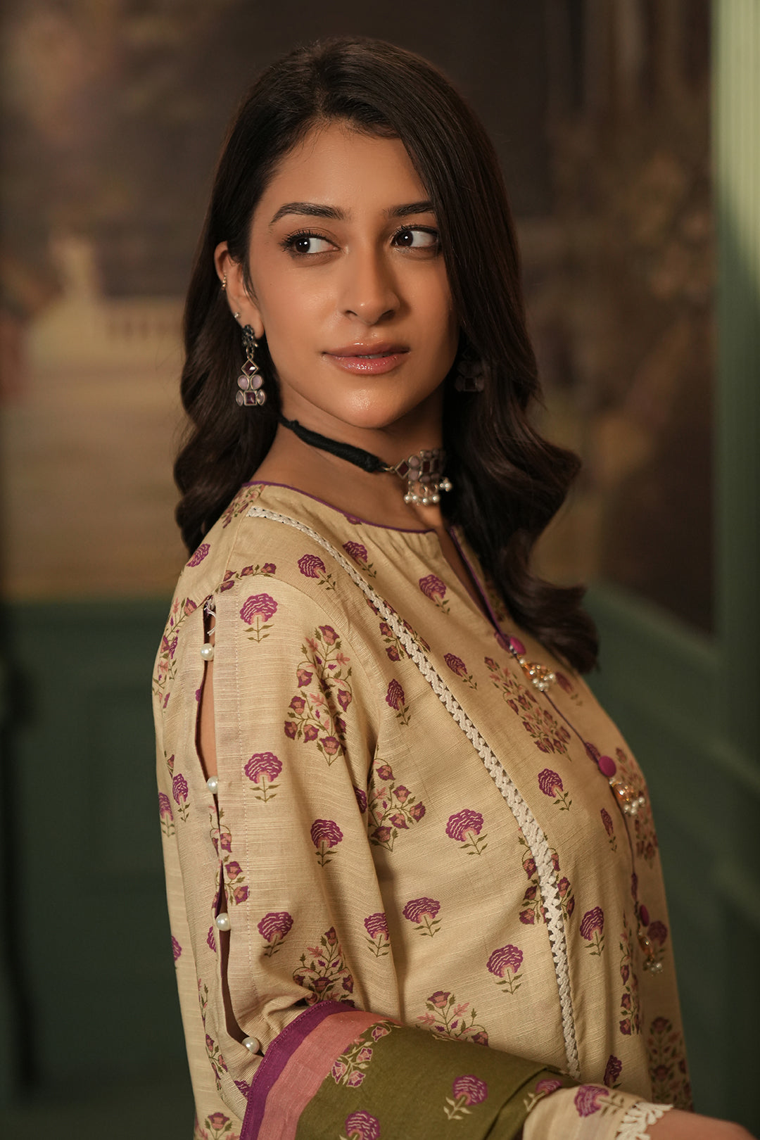 Zellbury | Unstitched 3 Piece Khaddar | Shirt Shalwar Dupatta - 0444 - by - Libasekhas UK - Registered Vendor of : Zellbury Women - 100% Original Designer Dresss