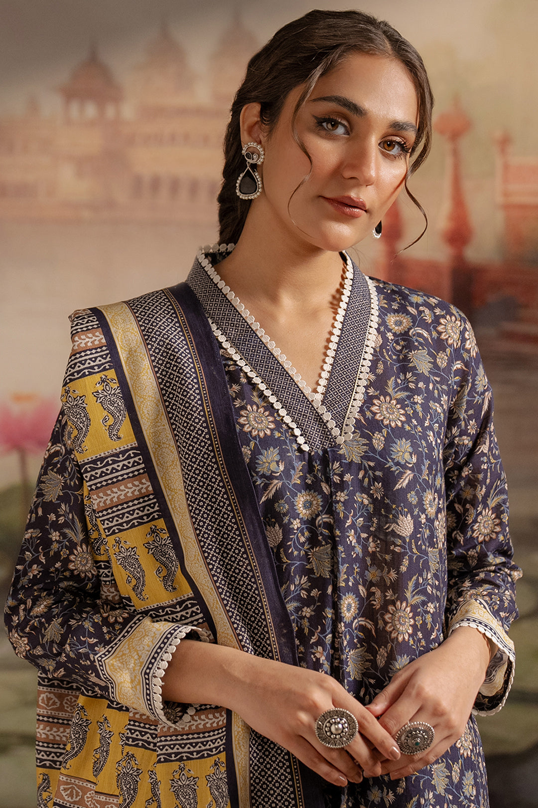Zellbury | Unstitched 3 Piece Khaddar | Shirt Shalwar Dupatta - 0449 - by - Libasekhas UK - Registered Vendor of : Zellbury Women - 100% Original Designer Dresss
